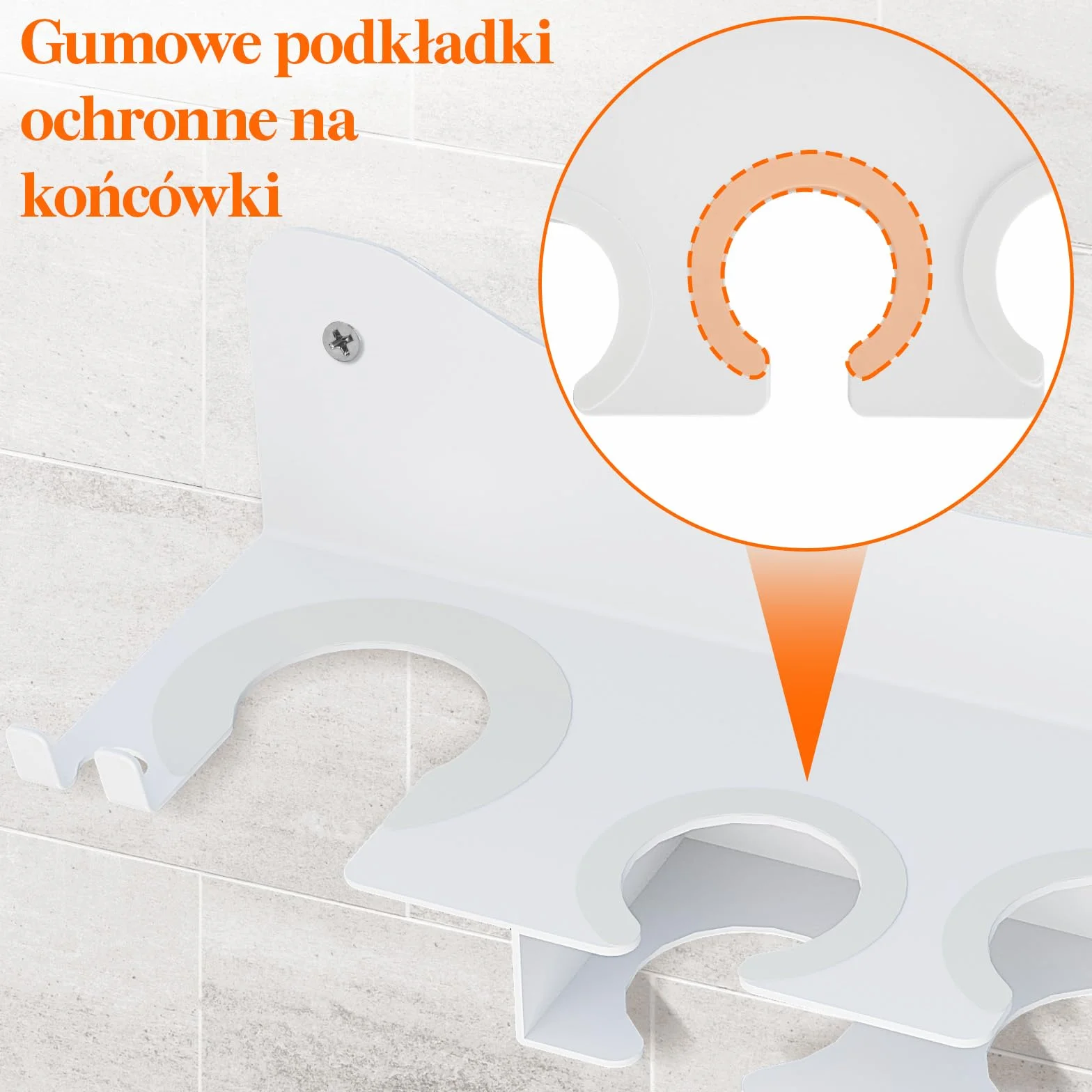 Lifewit Uchwyt do suszarki Dyson na ścianę, organizer na narzędzia do włosów, stojak do przechowywania