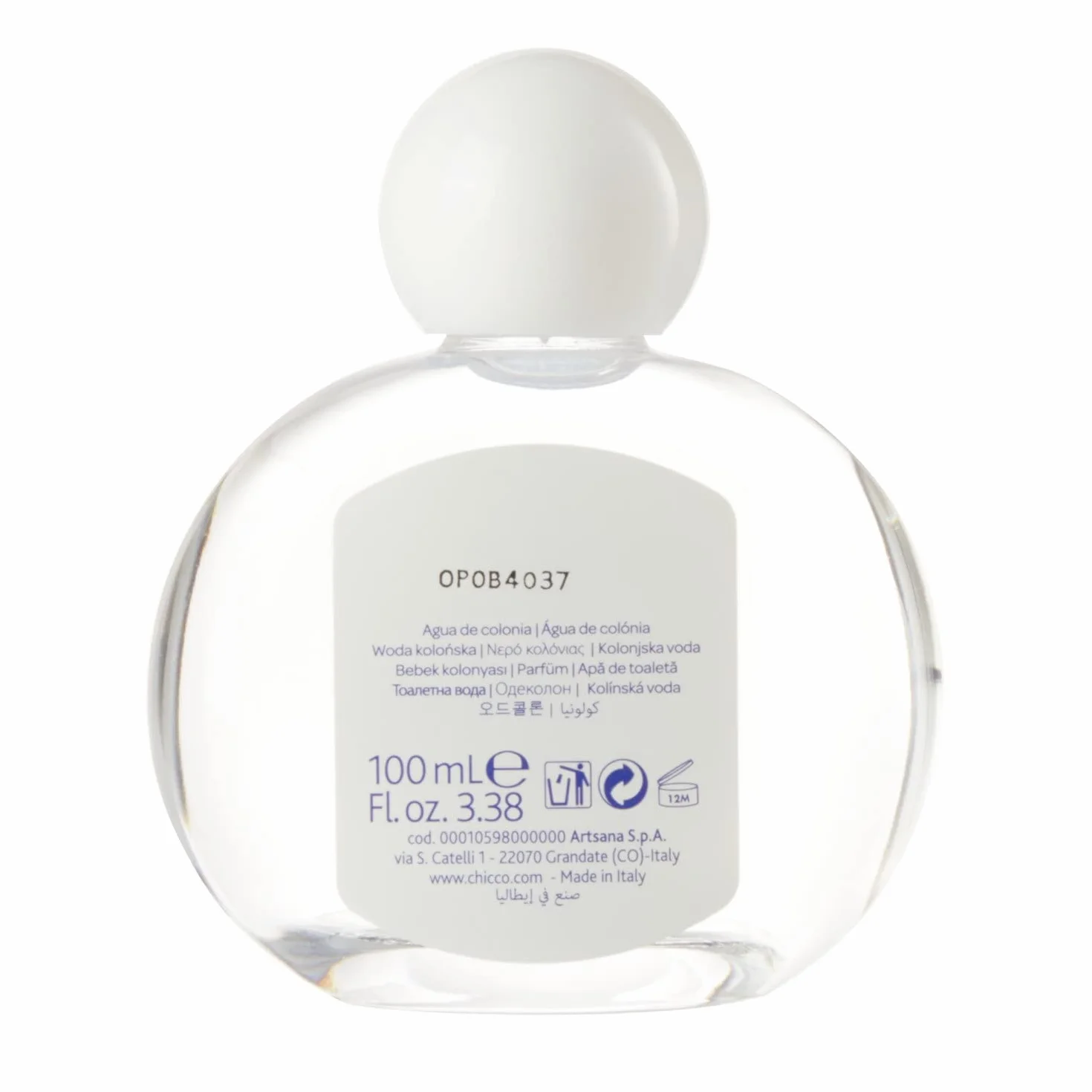 Chicco Woda kolońska Baby Moments, Woda Perfumowana Dla Dzieci, Delikatny Zapach ze Składnikami Naturalnego Pochodzenia, 0 Miesięcy+,100 ml