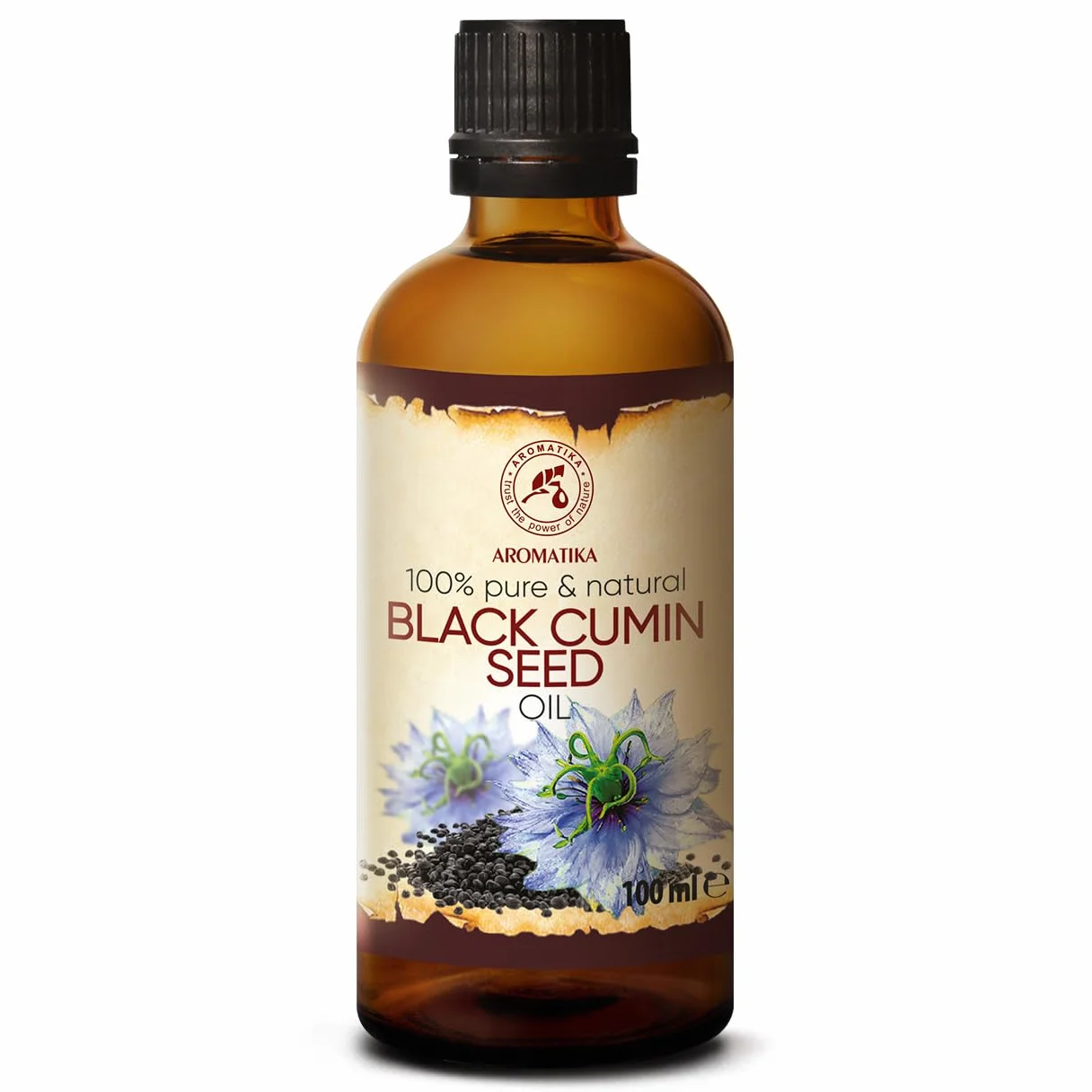 Black Cumin Seed Oil 100ml - Egypt - Nigella Sativa Seed Oil - 100% Pure & Natural