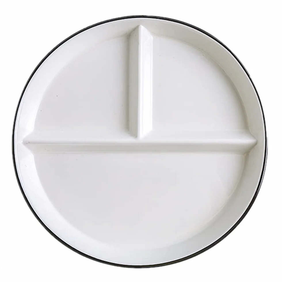 talerze porcelanowe podzielone talerze talerze przedział dla dorosłych dieta talerze stołowe Talerze do sałatek