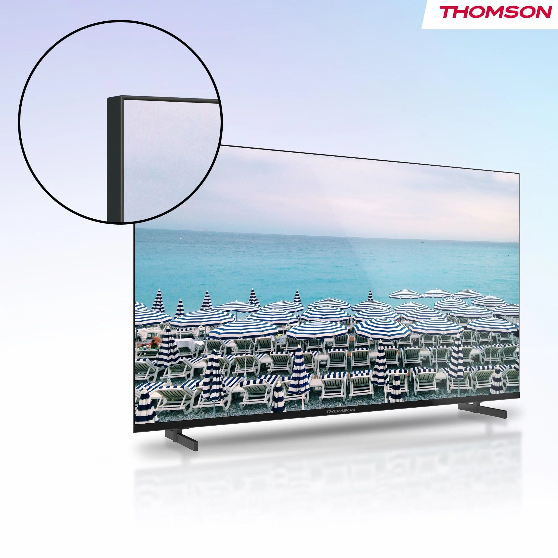 Thomson Telewizor 32 Cale (81 cm) HD Easy TV, Telewizor LED (Non-Smart), Potrójny Tuner (DVB-T/T2/C/S/S2), Dolby Audio, Tryb Hotelowy, Odtwarzacz Multimedialny, Podświetlany Pilot, 3x HDMI - 32HD2S13