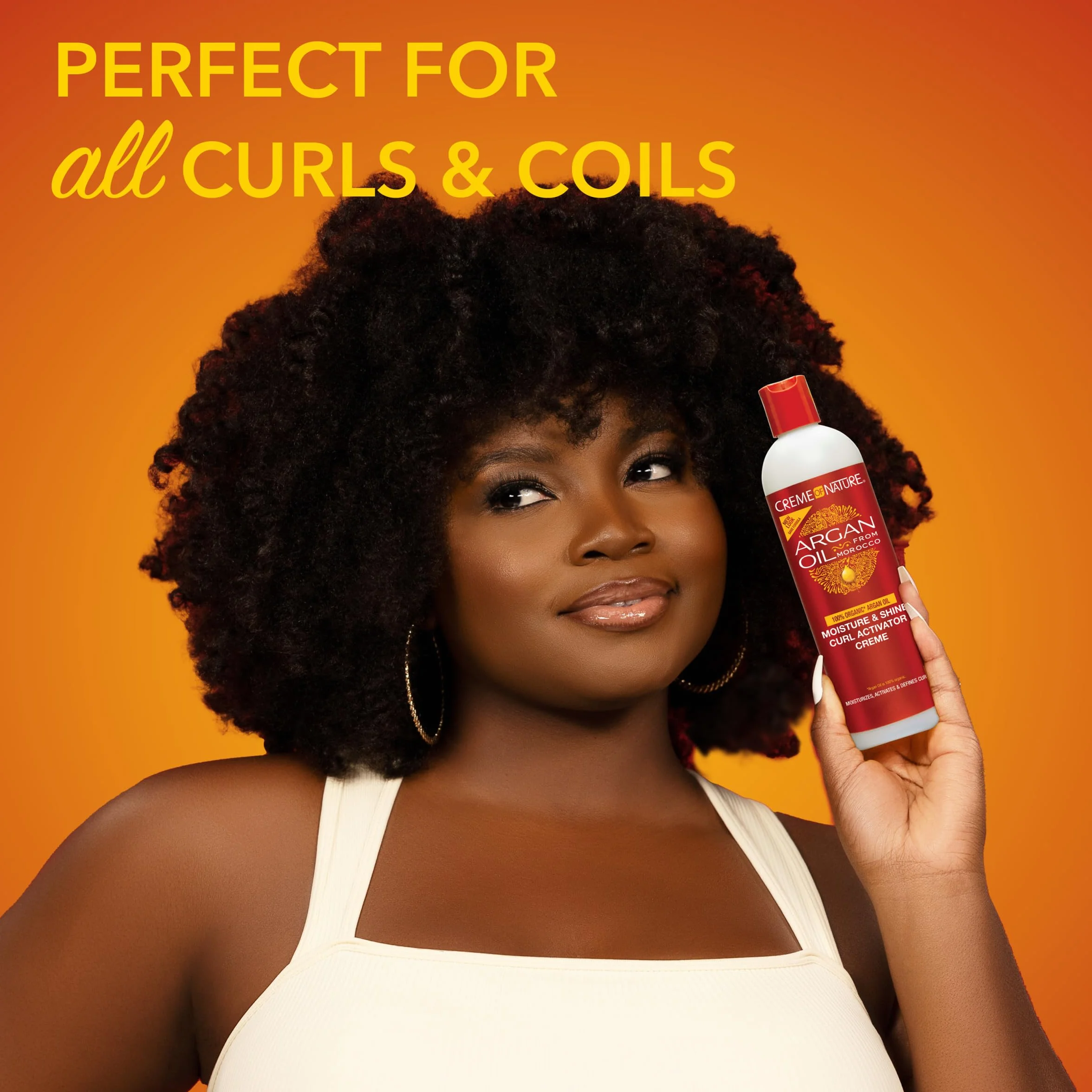 Creme Of Nature Argan Oil Moisturist & Glat Active Curl Cream 354 Ml