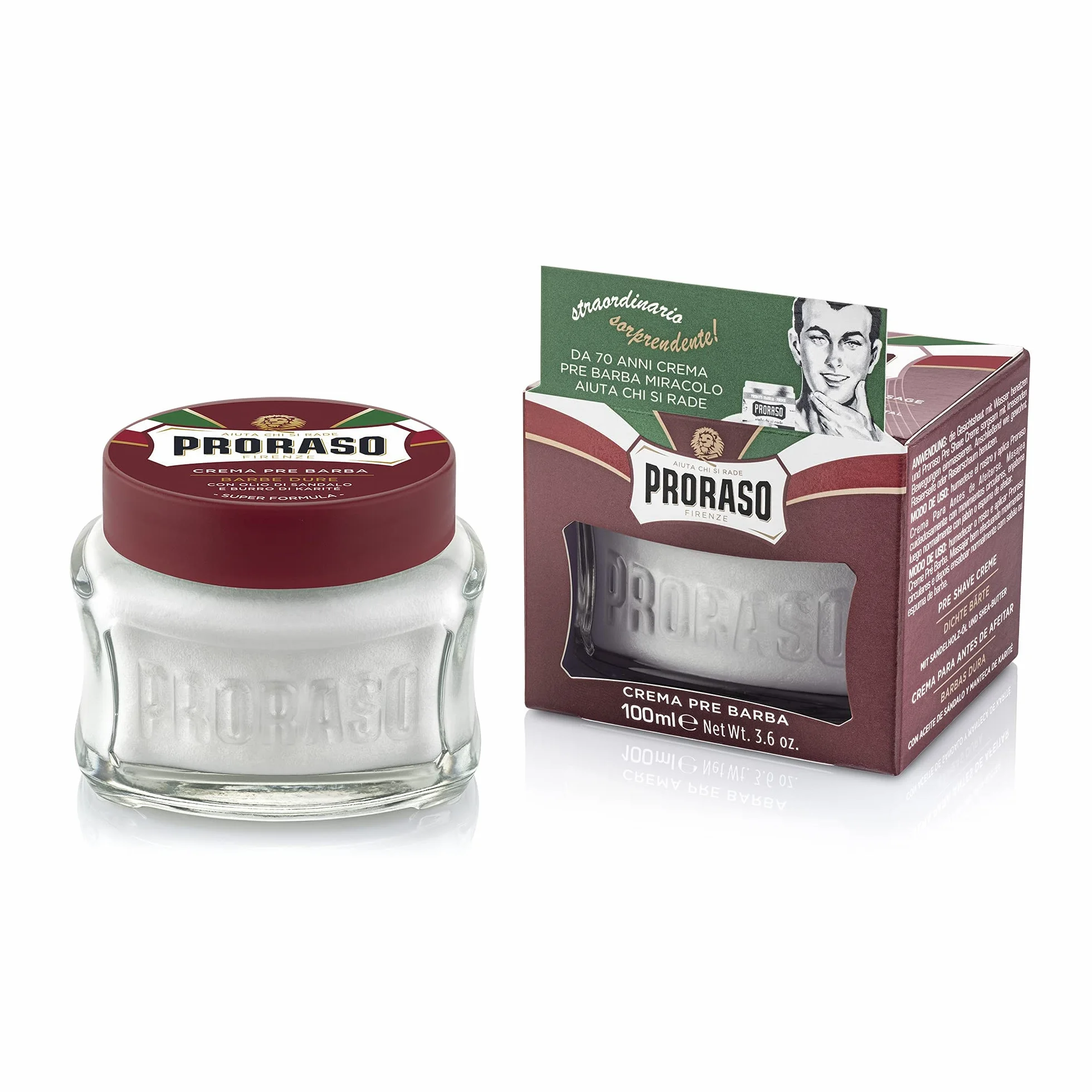 Proraso Odżywczy Wstępne Golenie Krem 100 ml, Czerwony