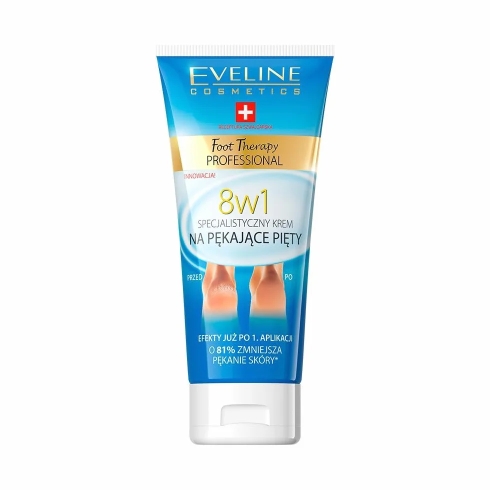 Eveline Cosmetics Foot Therapy Professional Regenerating Foot Cream Krem na pękane pięty 8w1 100ml