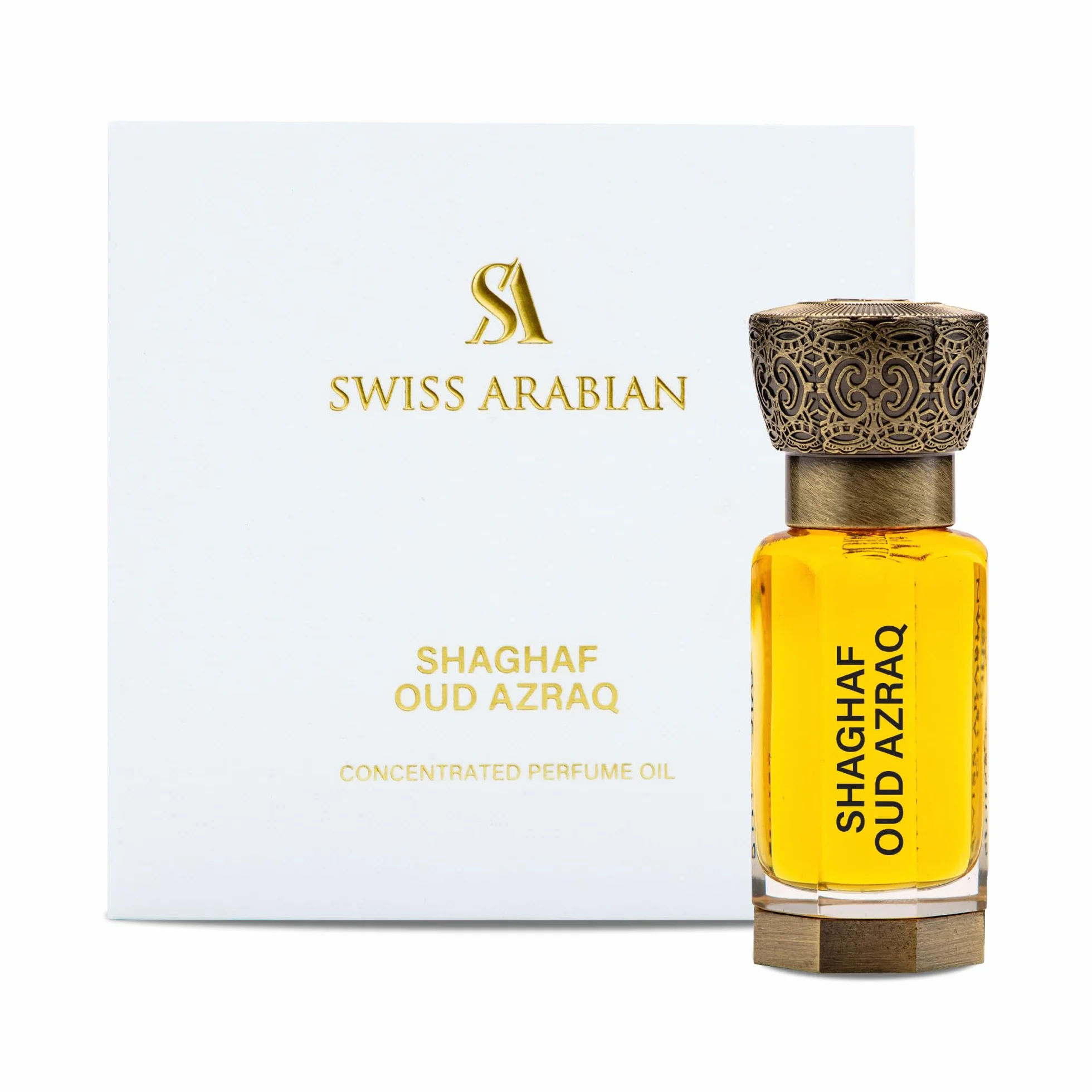 SA SWISS Arabian Shaghaf Oud AZRAQ Concentrated Perfume Oil 12 ml
