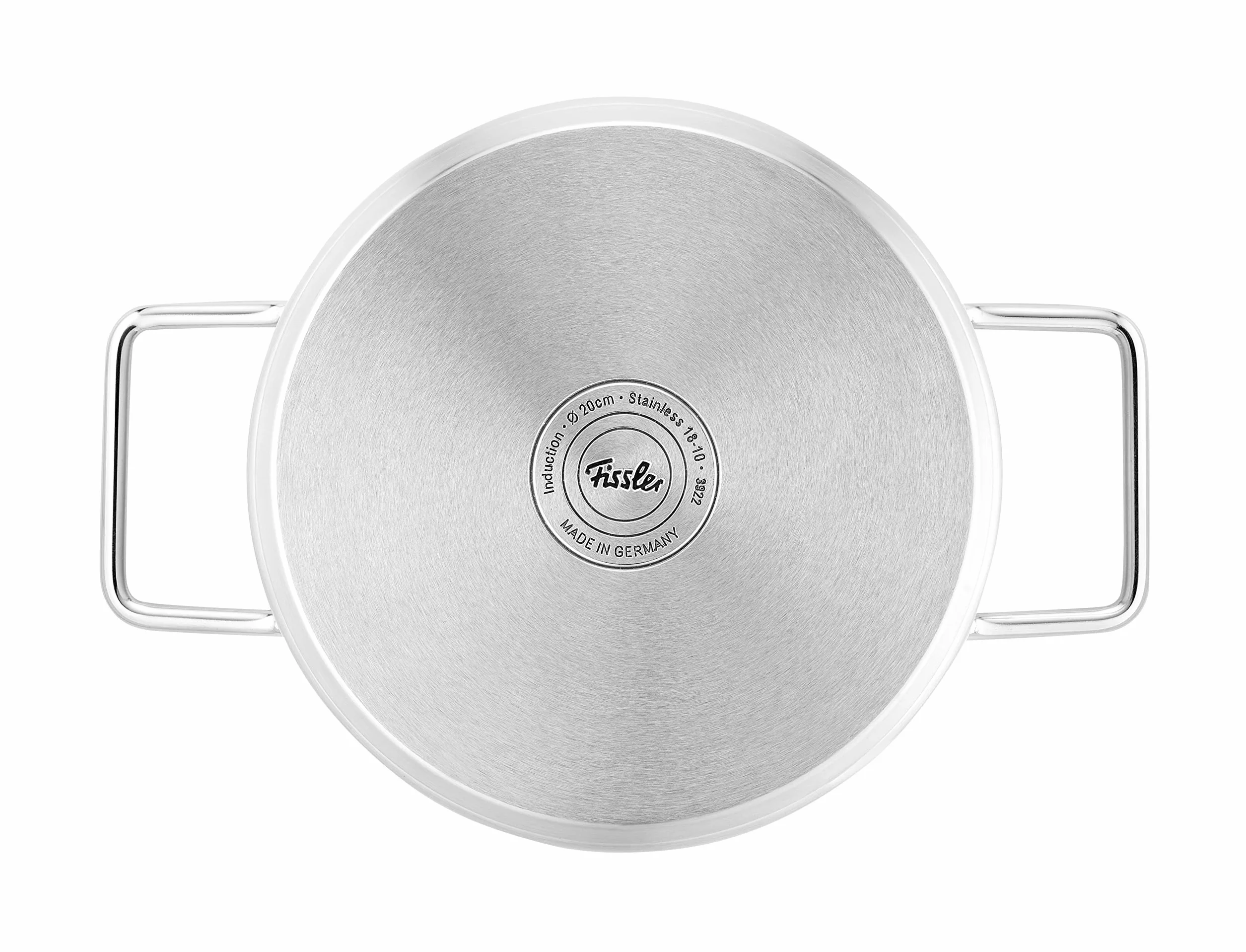 Fissler Pure Collection zestaw garnków ze stali nierdzewnej, 5-częściowy, garnki ze szklaną pokrywką (3 garnki, 1 garnek do pieczenia, 1 rondel) – indukcja