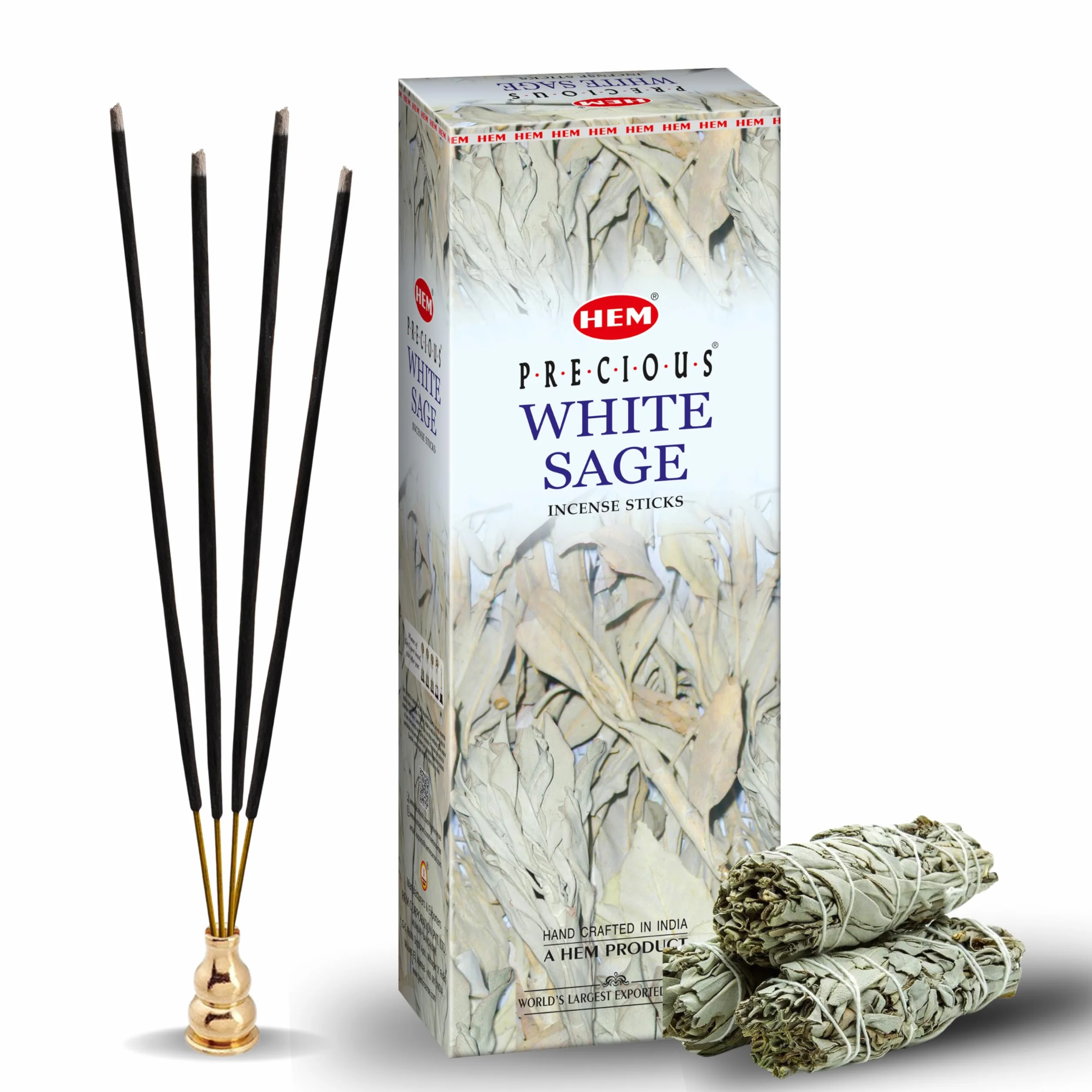 White Sage Incense Sticks 120 Pack (6 x 20)