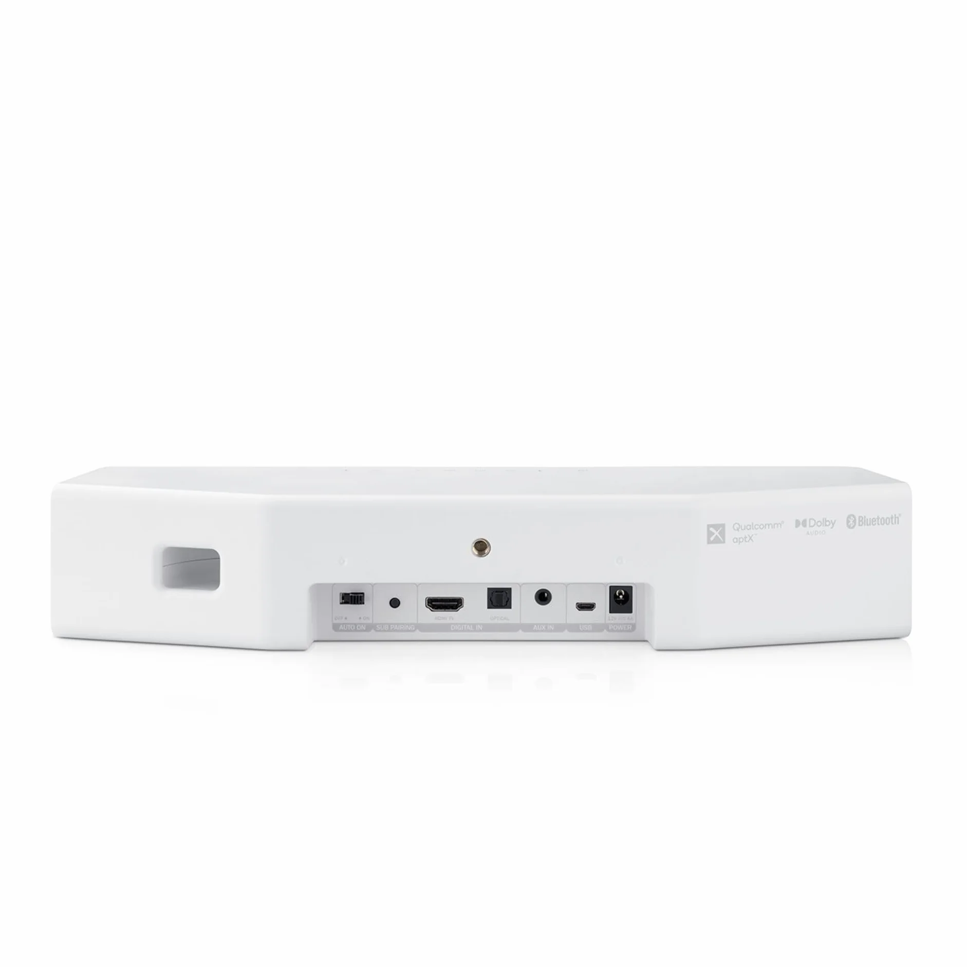 Soundbar Teufel CINEBAR ONE, Bluetooth, kino domowe, 2.0, HDMI, AUX, Optical IN, Bluetooth apt-X, 4 przetworniki High Performance, biały