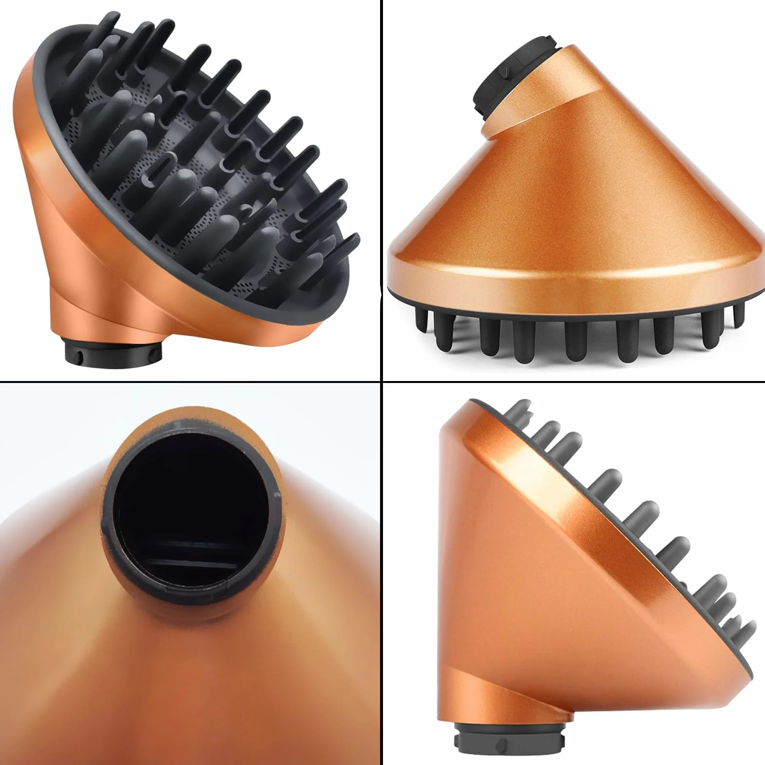 Dysza dyfuzorowa, nasadki do Dyson Airwrap Styler HS01 HS05, przekształcalna do Airwrap Styler w suszarkę do włosów, dyfuzor do suszarki do włosów, nasadka do suszarki do włosów, złota