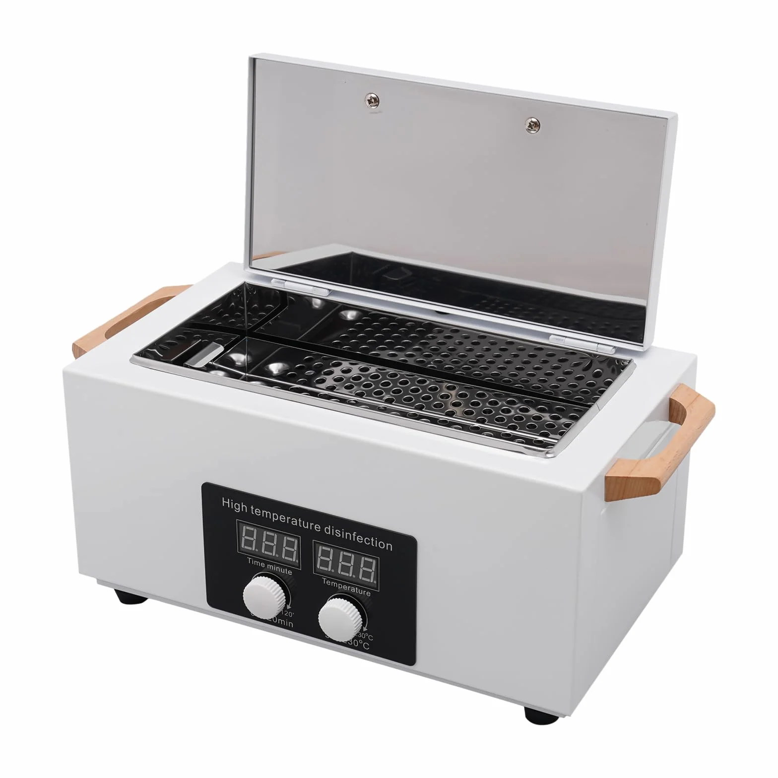 Sterylizator wysokotemperaturowy, 300 W, metalowa szafka do sterylizacji z wyświetlaczem LCD, do laboratoriów, salonów fryzjerskich, salonów kosmetycznych, salonów kosmetycznych, salonów paznokci