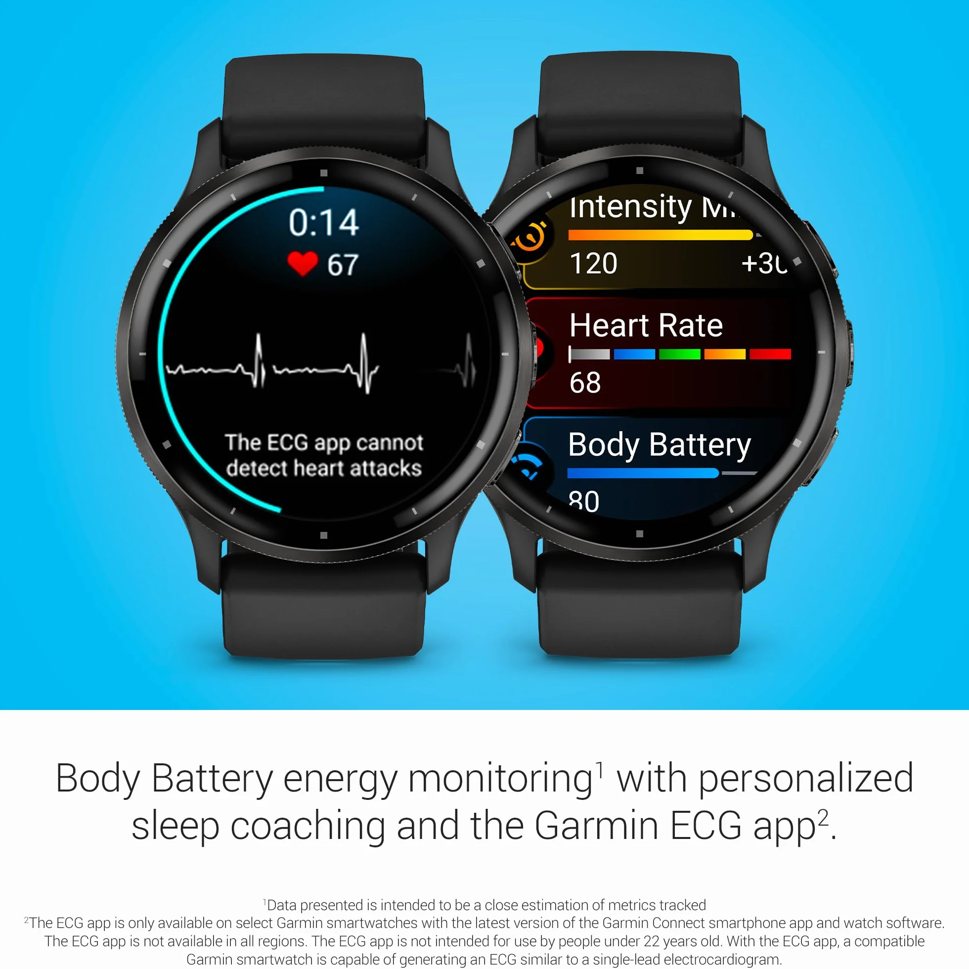 Garmin Venu 3 Smartwatch GPS Wi-Fi Czarny/Slate