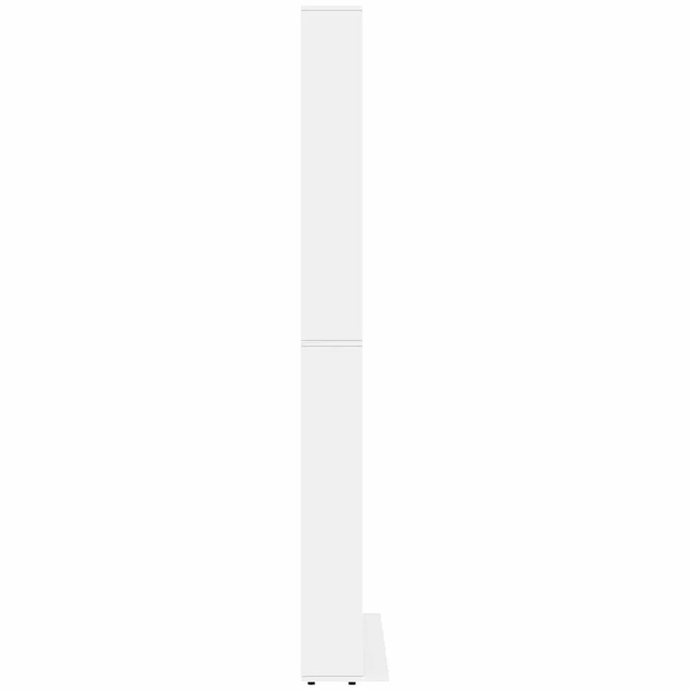 vidaXL Szafka na CD biała 102x23x177,5 cm materiał drewnopochodny