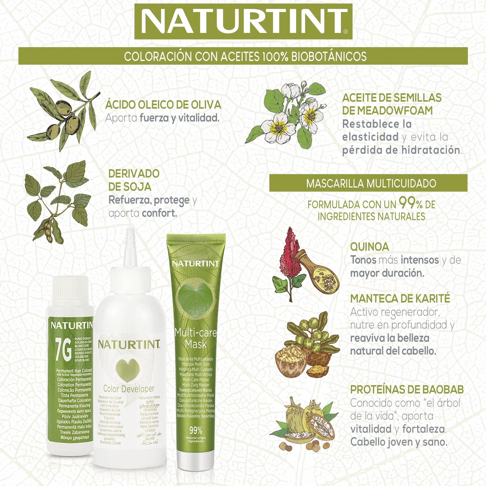 Naturtint Biobased | farba do włosów bez amoniaku | 3N kasztanowy brąz ciemny | wysoka zawartość naturalnych składników | 3 sztuki w opakowaniu | 510 ml