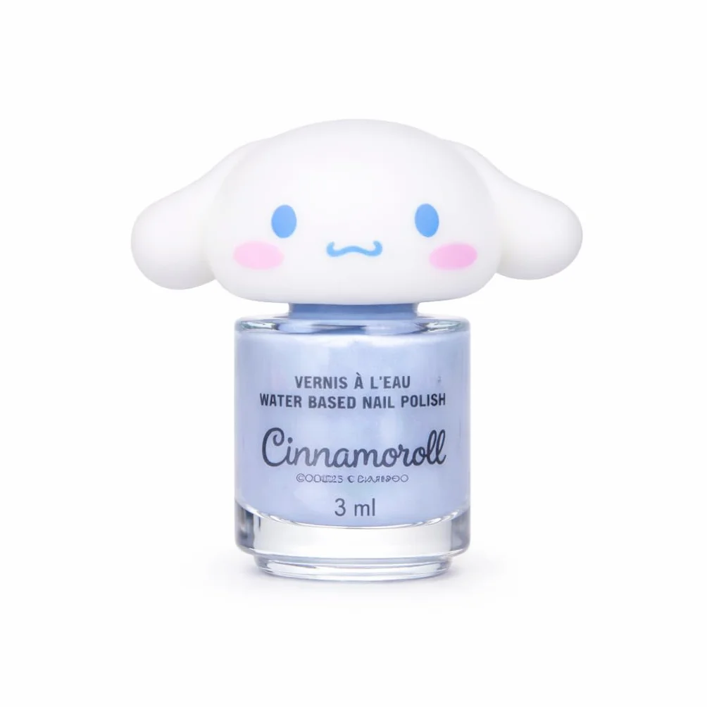Hello Kitty Cinnamoroll lakier do paznokci dla dzieci na bazie wody, 3 ml, nietoksyczny i wegański, łatwy do zmywania ciepłą wodą, delikatny i bezpieczny lakier do paznokci dla dziewczynek i dzieci