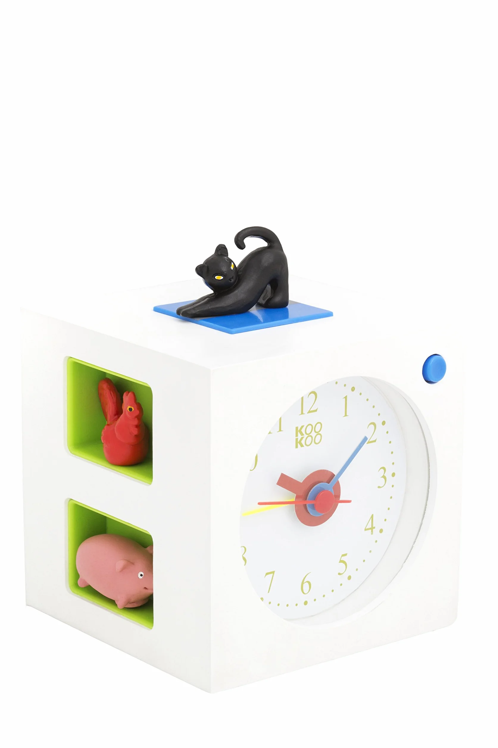 KOOKOO KidsAlarm budzik dziecięcy z 5 zwierzętami rolnymi i zdjęciami