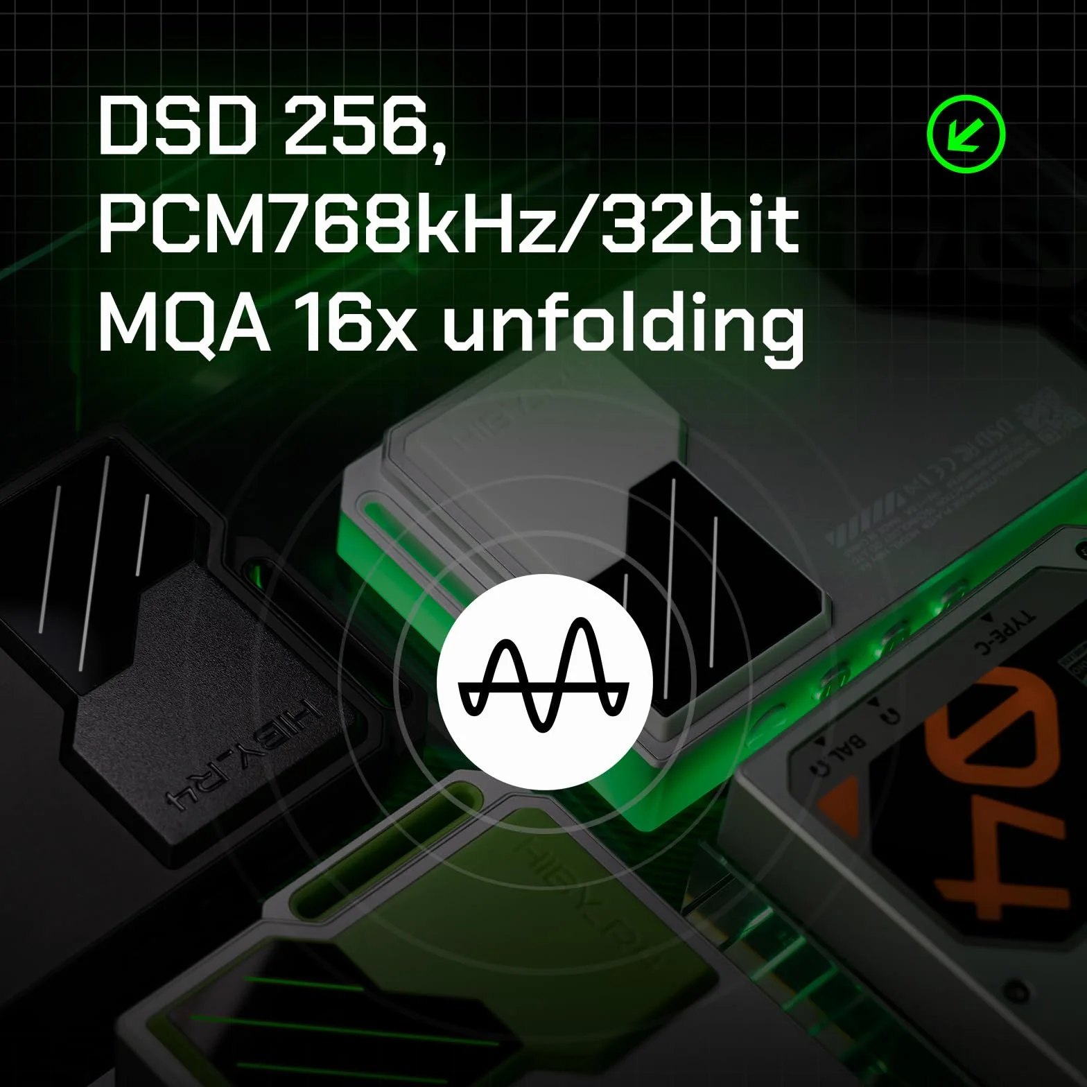 HiBy R4 Odtwarzacz MP3 Android z Bluetooth i WiFi, wbudowany 4DAC Android12, obsługuje odtwarzanie, DSD PCM MQA z wtykiem 4,4 mm (balanced) i pamięcią 32 GB (czarny)