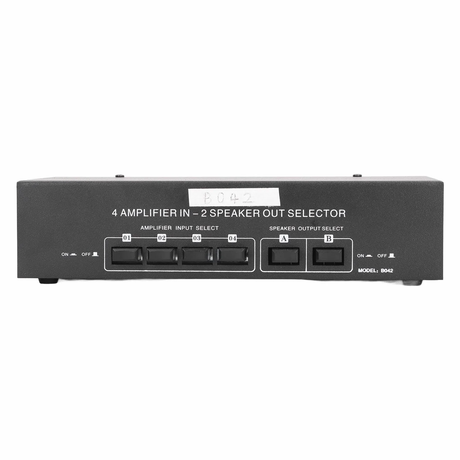 Głośnik, przełącznik wyboru pasywny, 4 wejścia, 2 wyjścia stereo audio rozdzielacz box z niezależnymi regulatorami głośności 300 W