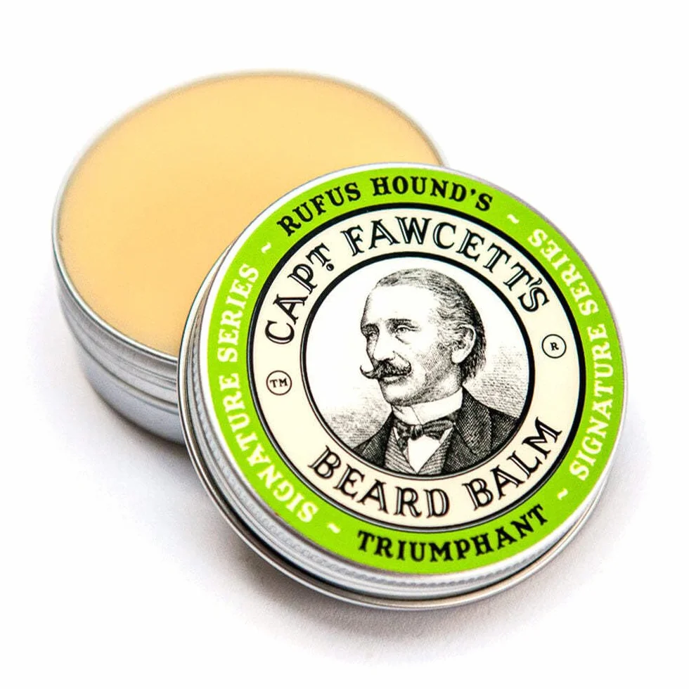 CAPTAIN FAWCETT Balsam do brody Triumphant 60ml | Balsam do pielęgnacji brody dogłębnie nawilża i odżywia brodę | Mocny chwyt | Beard Balm | Wyjątkowy wiosenny zapach |