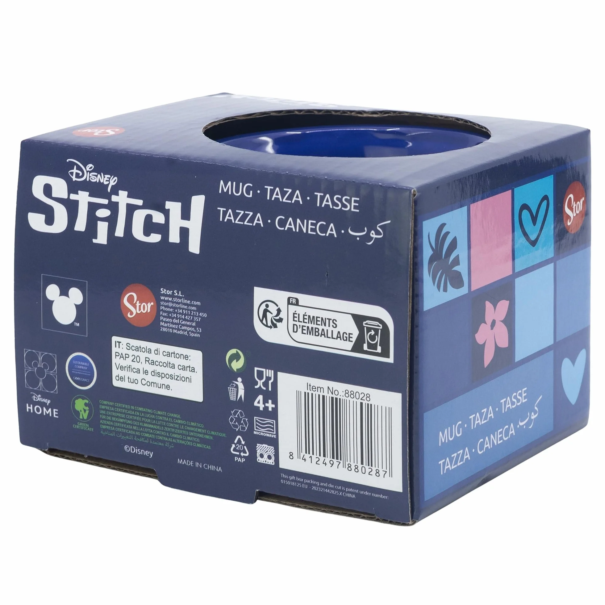 Kubek ceramiczny 355 ml w pudełku prezentowym Stitch