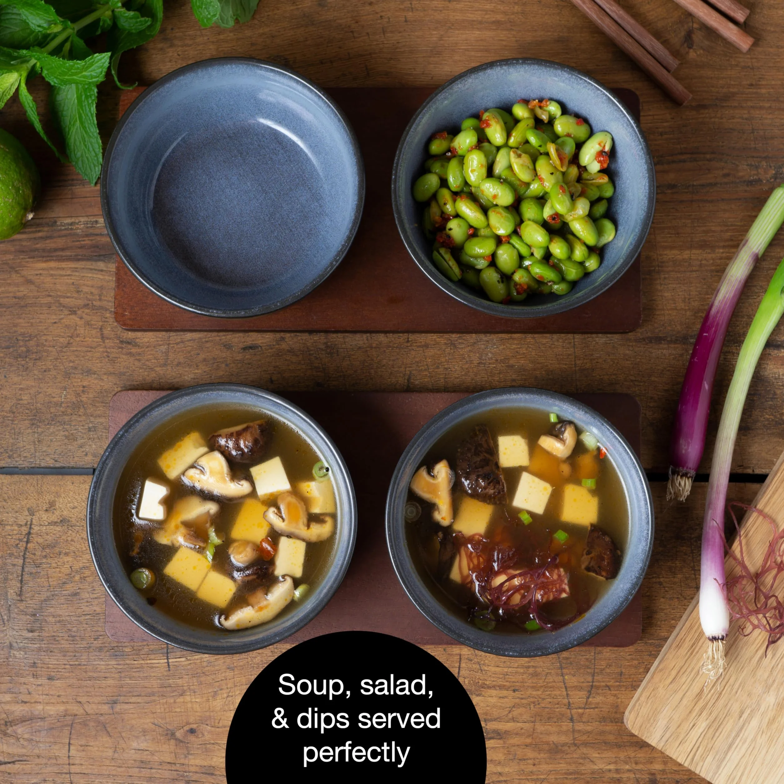 Moritz & Moritz VIDA 4x Miso zestaw misek 12 cm Ø japoński ceramiczny