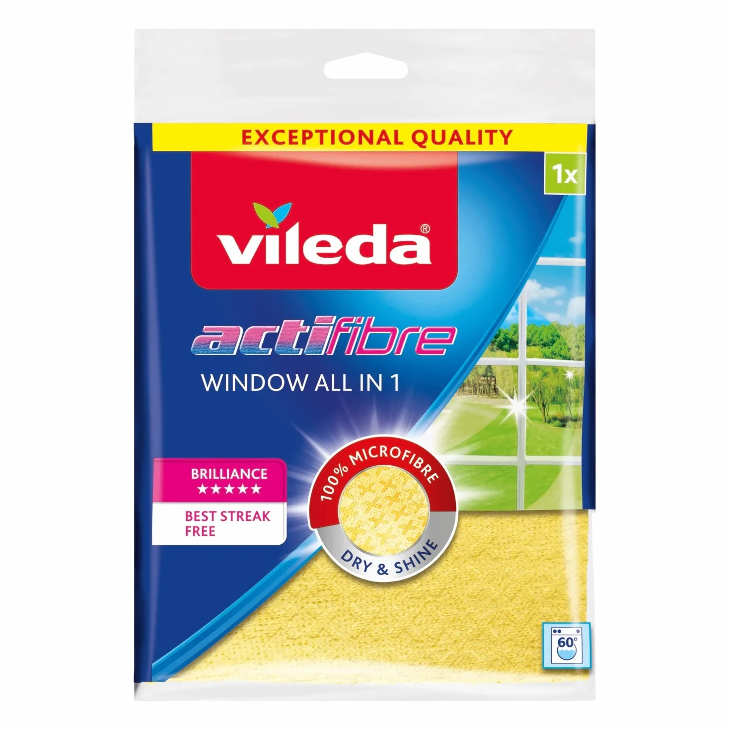 Vileda ściereczka ACTIFIBRE okienna 1 szt. mycie okien bez smug
