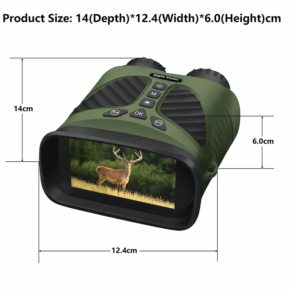 Noktowizor, 2,5 K, 40 MP, cyfrowa lornetka na podczerwień, noktowizor, 2500 mAh, możliwość ponownego ładowania, 8 x zoom cyfrowy, noktowizor na podczerwień, na polowanie, kemping