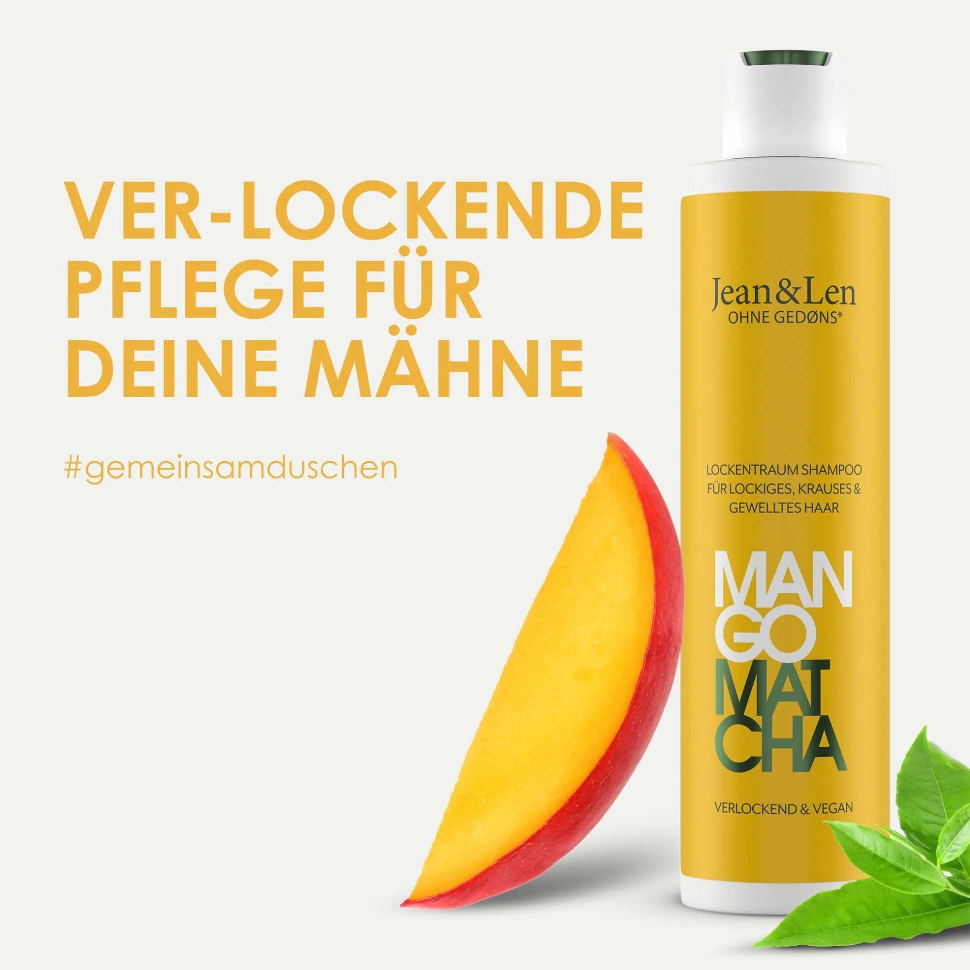 Jean & Len Curl Dream Mango And Matcha Szampon, 300 ml