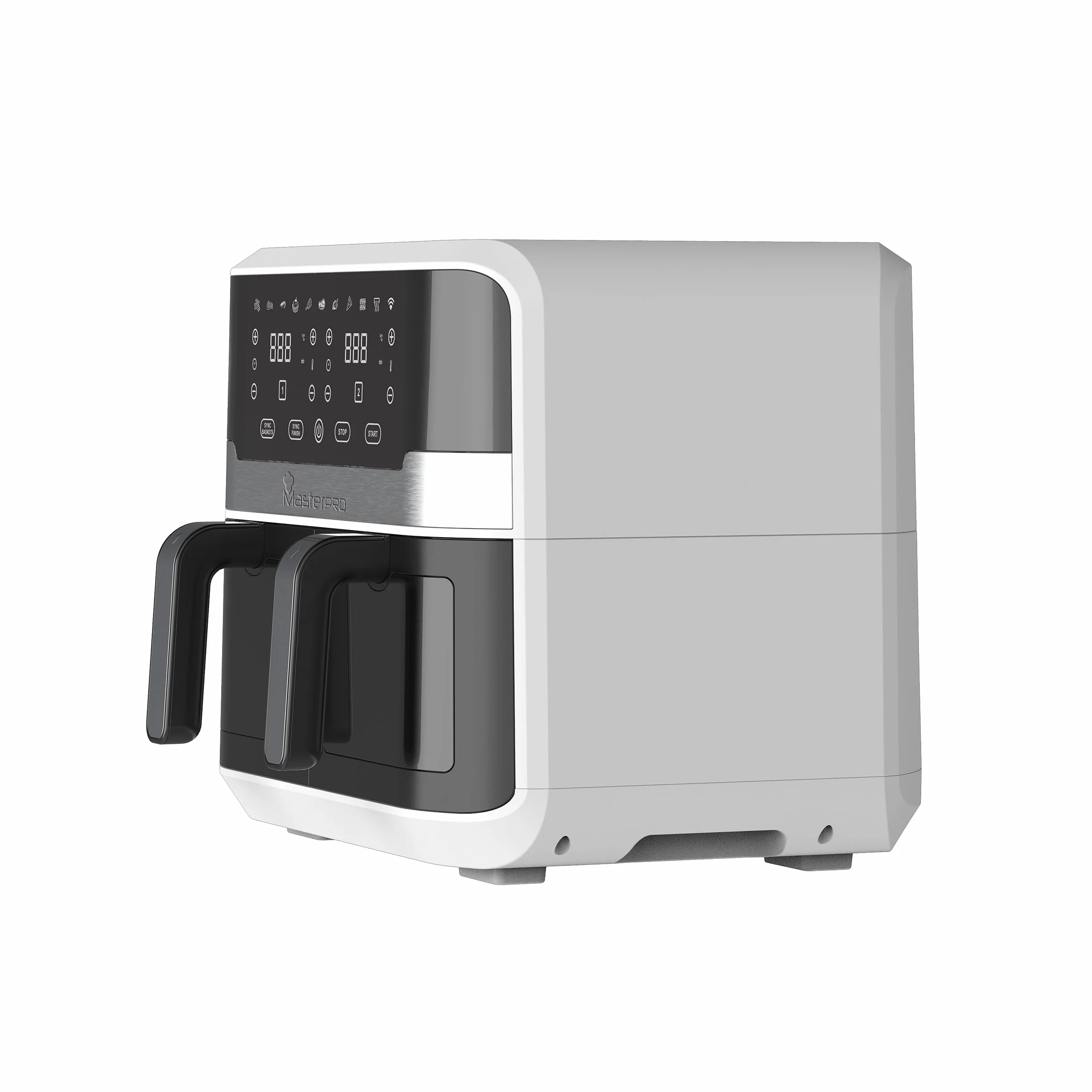 MasterPRO Rocket Duo 900 Podwójna frytownica powietrzna 9L 2400W cyfrowy wyświetlacz