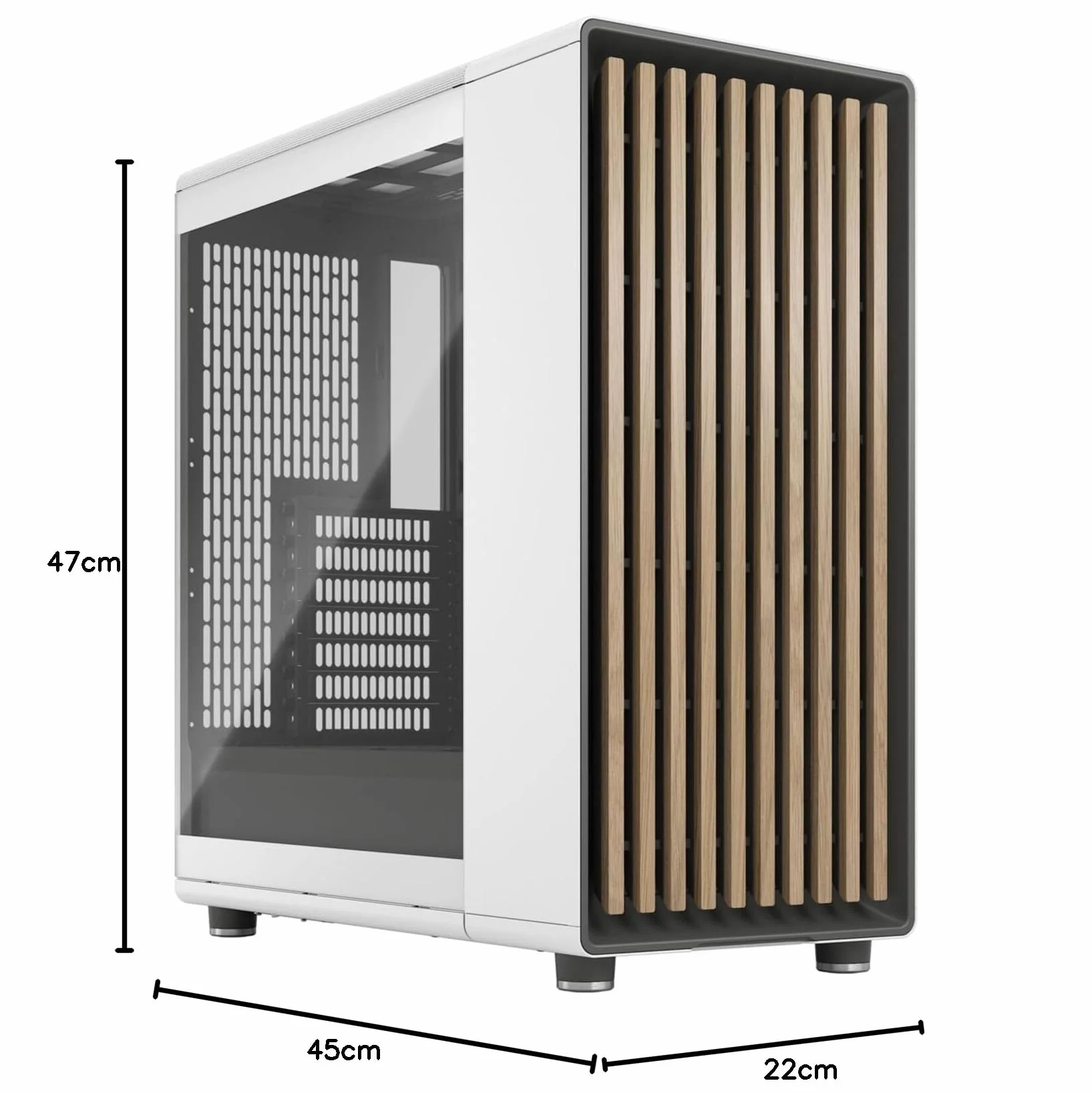 Fractal Design North Chalk FD-C-NOR1C-04 Obudowa Komputerowa, Biały, Mid Tower