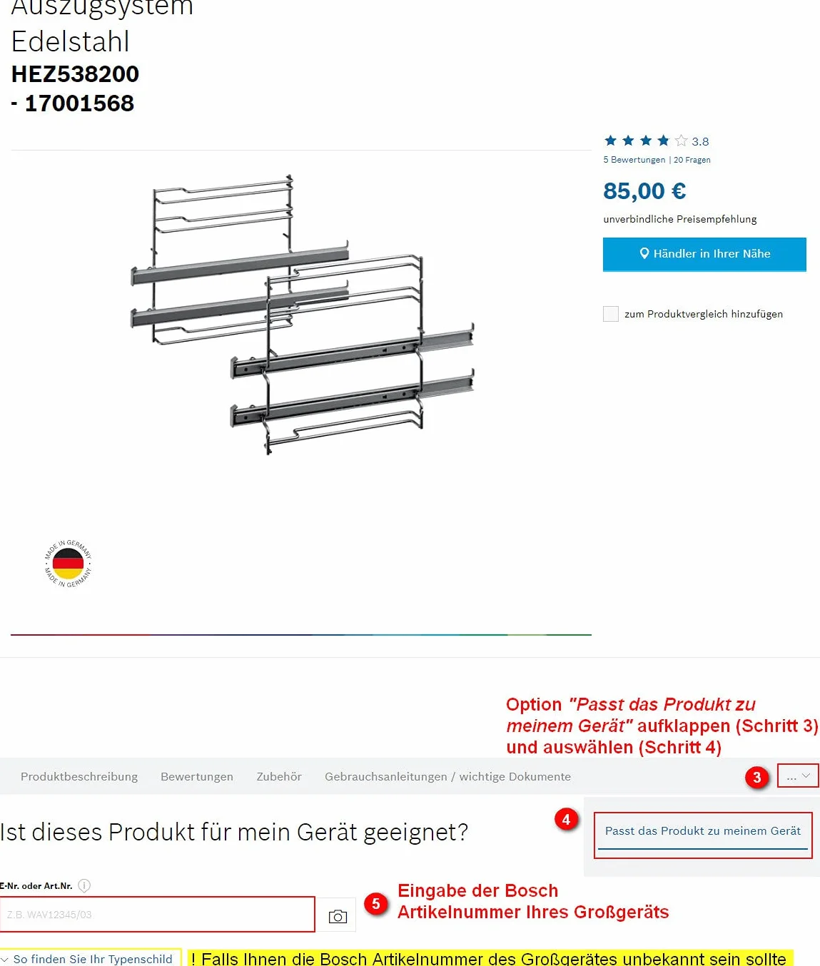 Bosch WMZ2381 akcesoria do pielęgnacji prania przedłużenie dopływu
