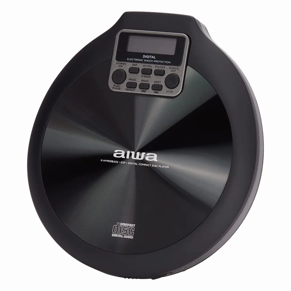 PRZENOŚNY ODTWARZACZ CD/CD-R/RW/MP3 Z SYSTEMEM ANTI SHOCK - AIWA PCD-810BK
