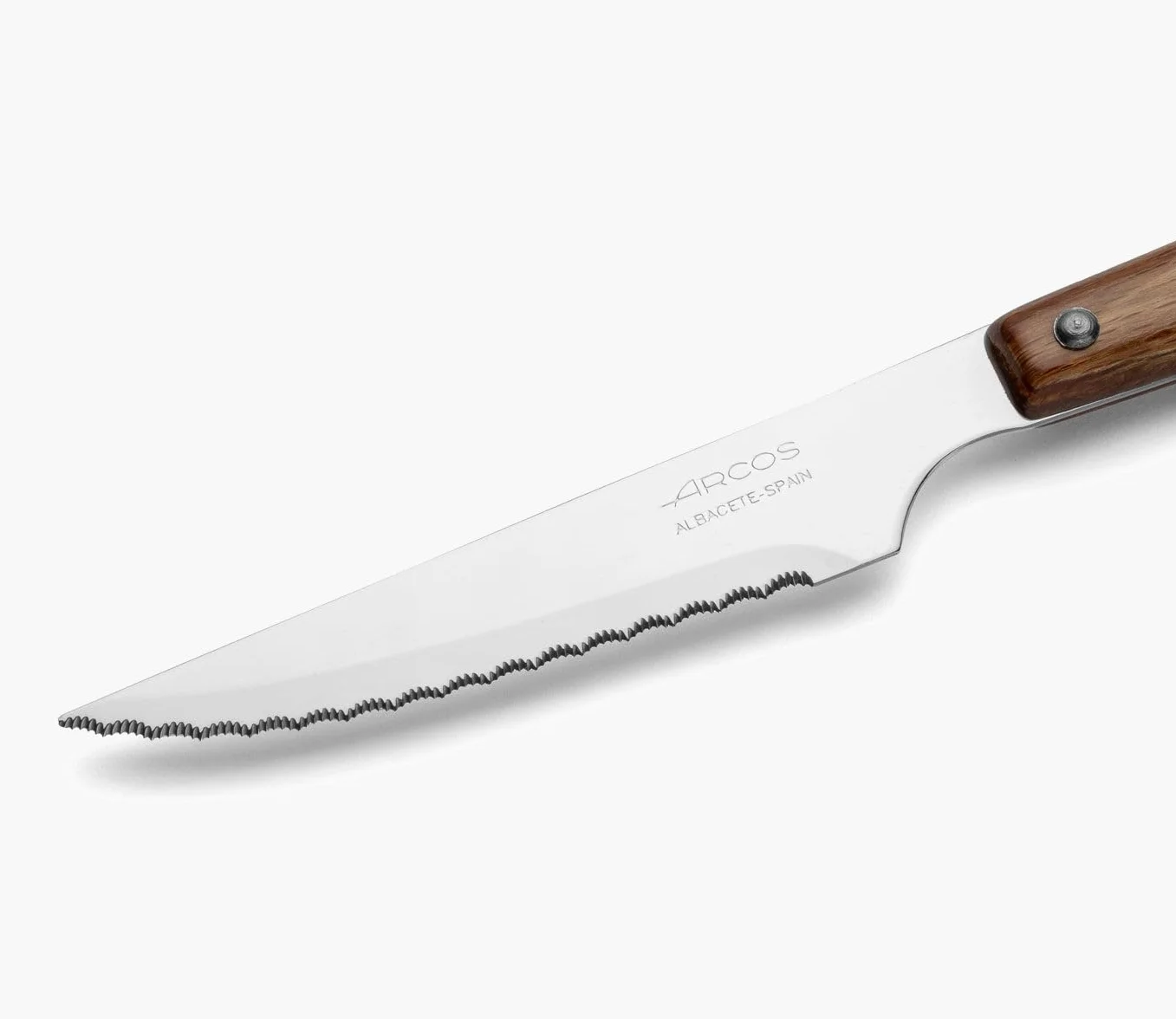 Arcos nóż do steków stołowy ze stali nierdzewnej 105 mm nylonowy brązowy