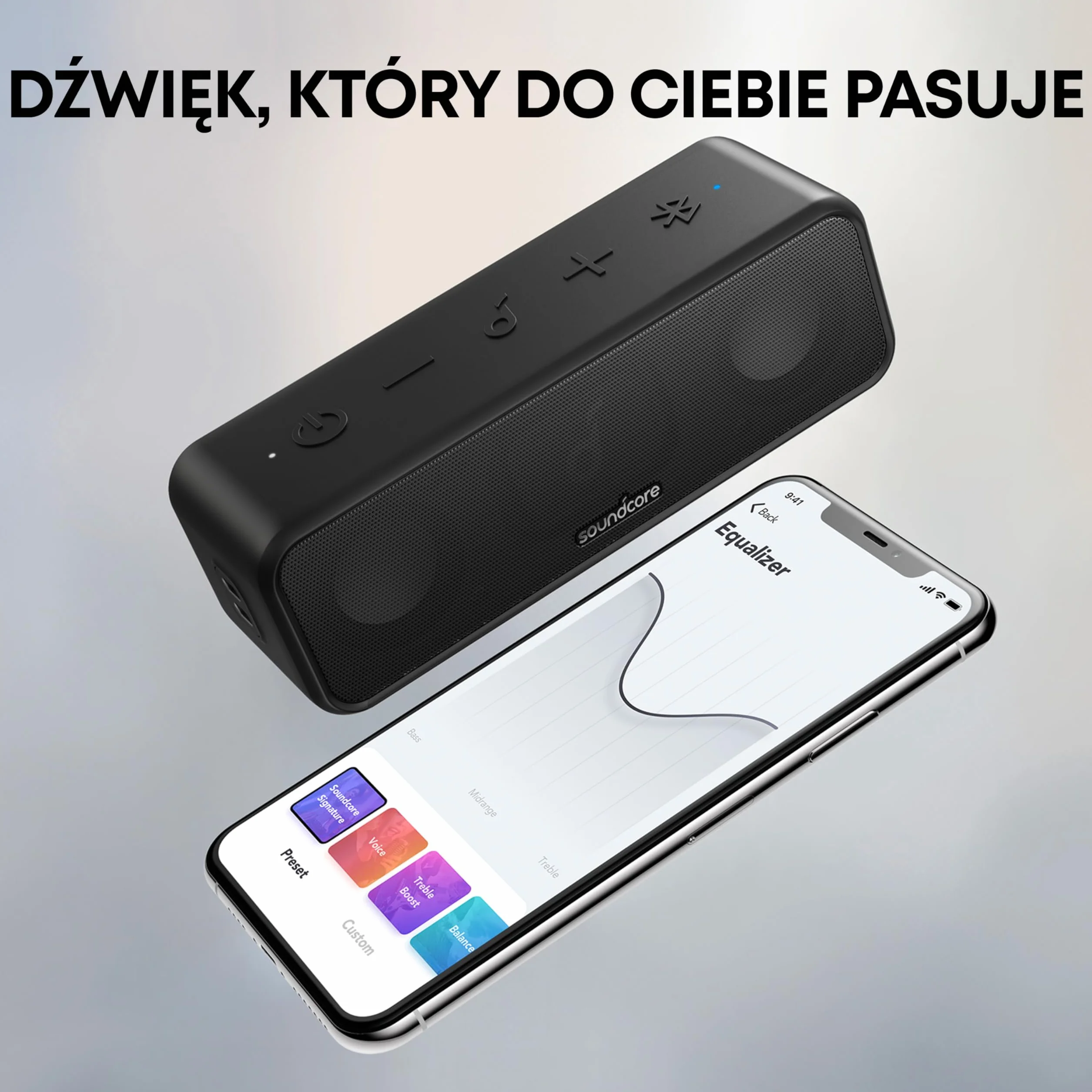 Soundcore 3 od Anker to głośnik Bluetooth ze stereo dźwiękiem, przetwornikami z czystą tytanową membraną, 24-godzinnym czasem odtwarzania, wodoodpornością IPX7 i technologią Bluetooth 5.0 (czarny)