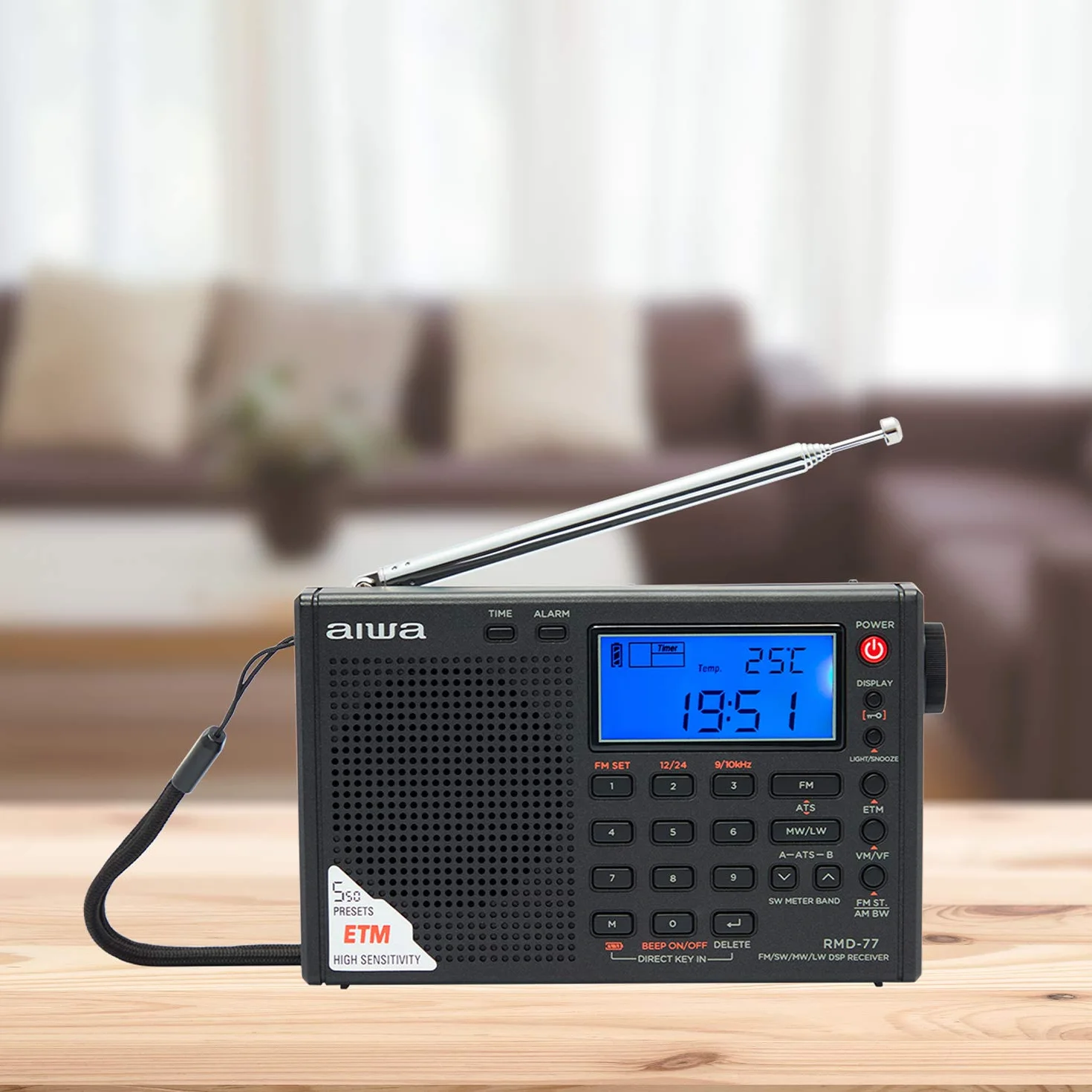 RADIO ZE SŁUCHAWKAMI DOUSZNYMI AIWA RMD-77