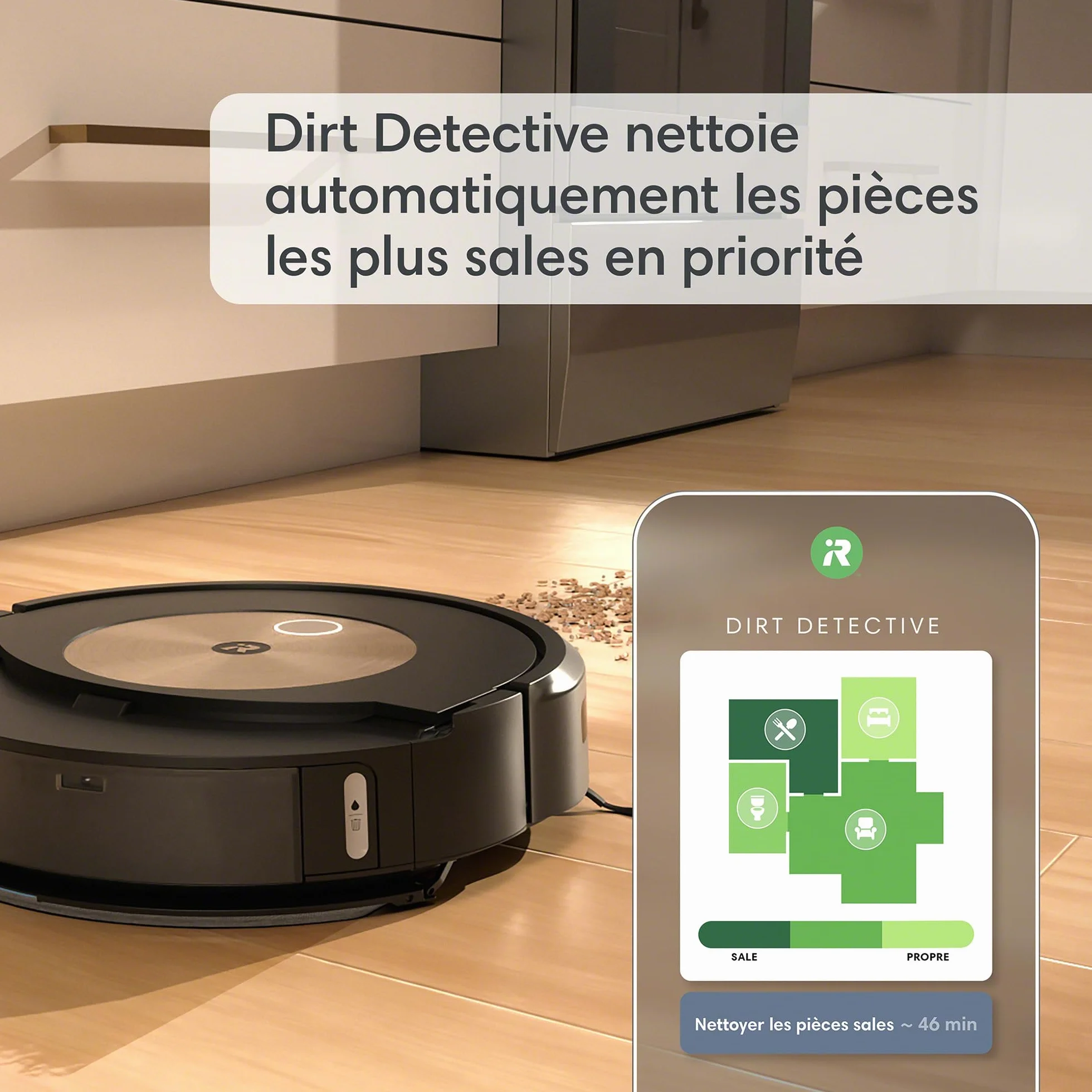 iRobot Roomba Combo J9+ Robot Sprzątający, Brązowy Mech, 313 ml