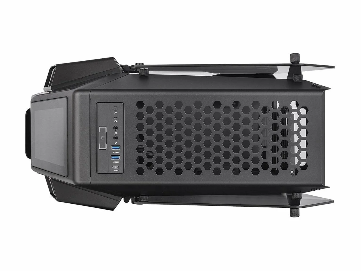 Thermaltake AH T200 helikopter w stylu otwartej ramy szkło hartowane drzwi skrzydłowe mikro obudowa CA-1R4-00S1WN-00