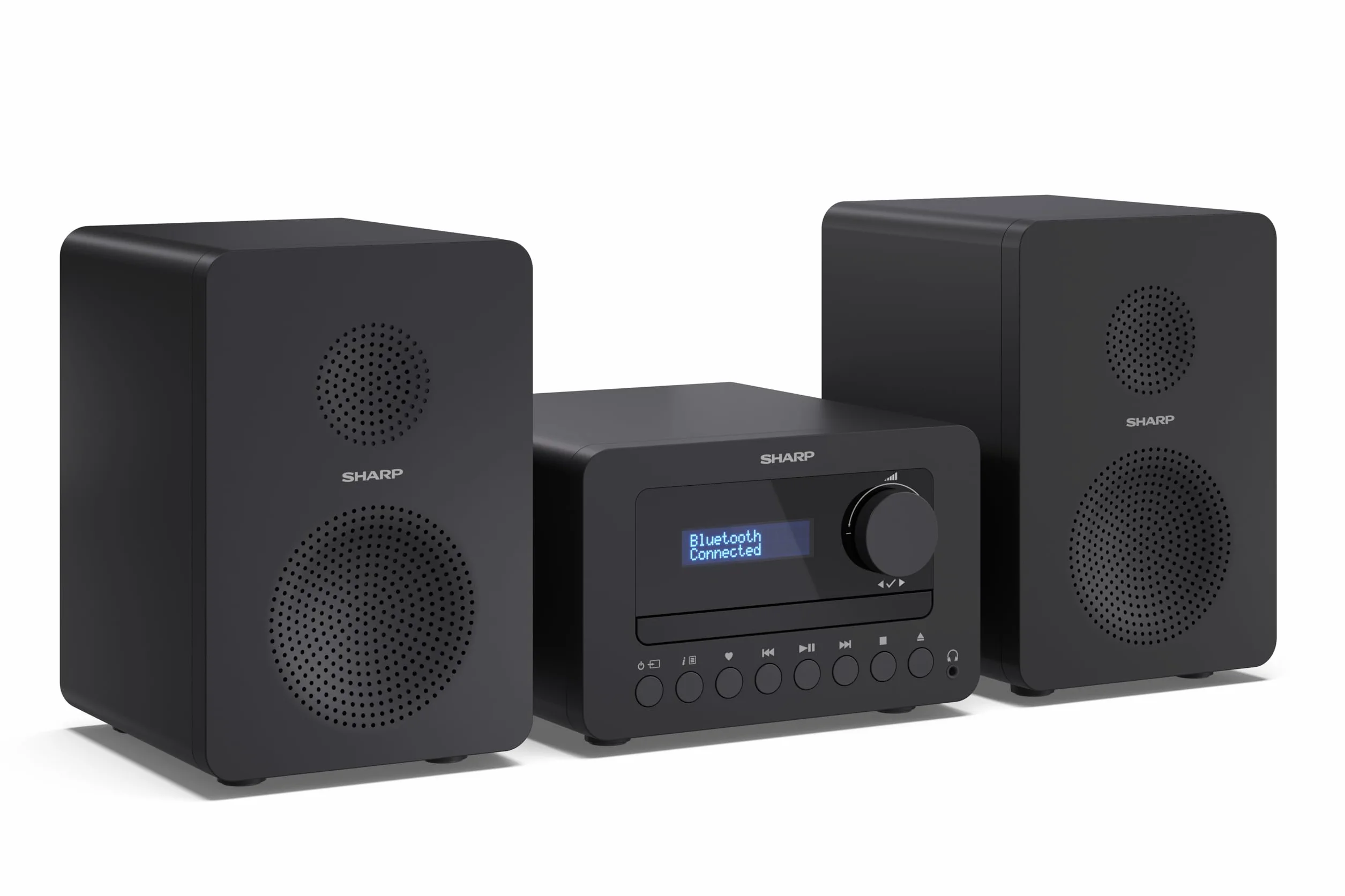 Sharp XL-B520D(BK) Zestaw Stereo, Czarny, 40W