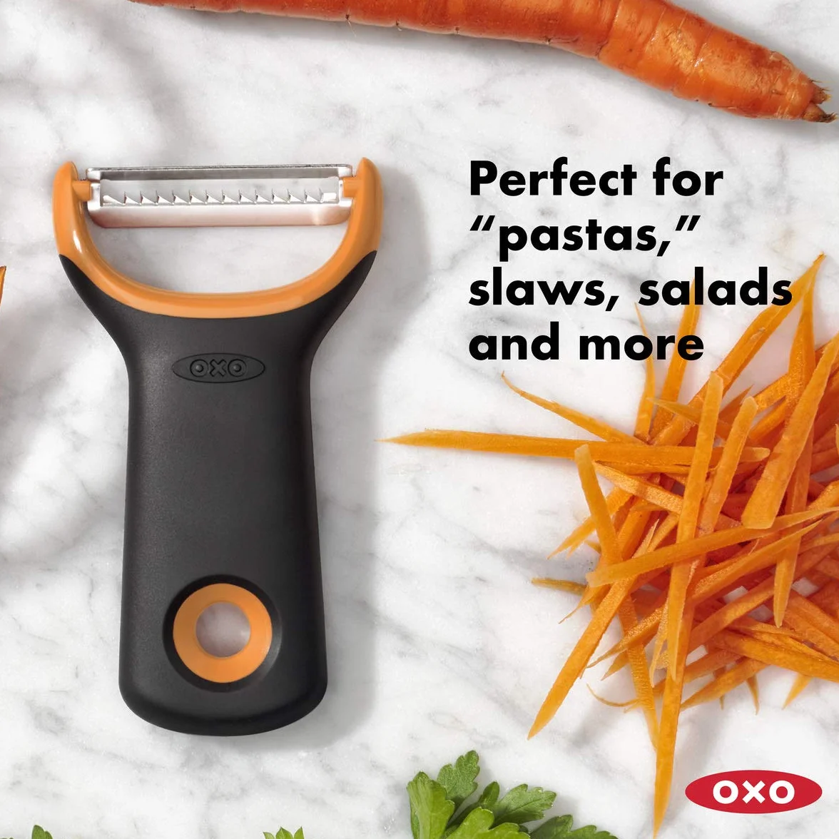 Oxo Good Grips Julienne Prep Obieraczka, Czarny/Pomarańczowy, S