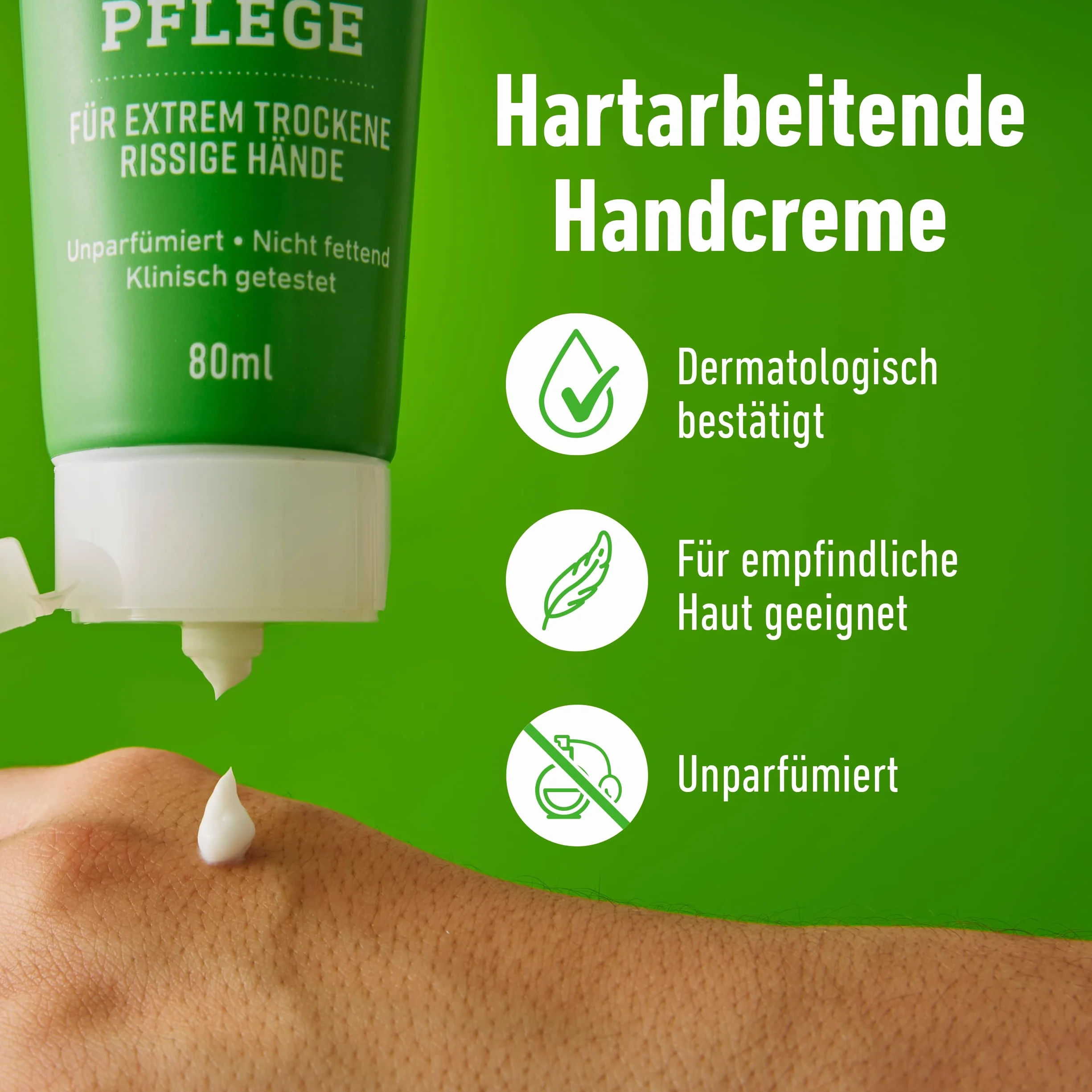 O'Keeffe's Working Hands tubka 80 ml, 2 sztuki – krem do rąk do ekstremalnie suchych, popękanych dłoni, błyskawicznie zwiększa nawilżenie, tworzy warstwę ochronną i zapobiega utracie wilgoci