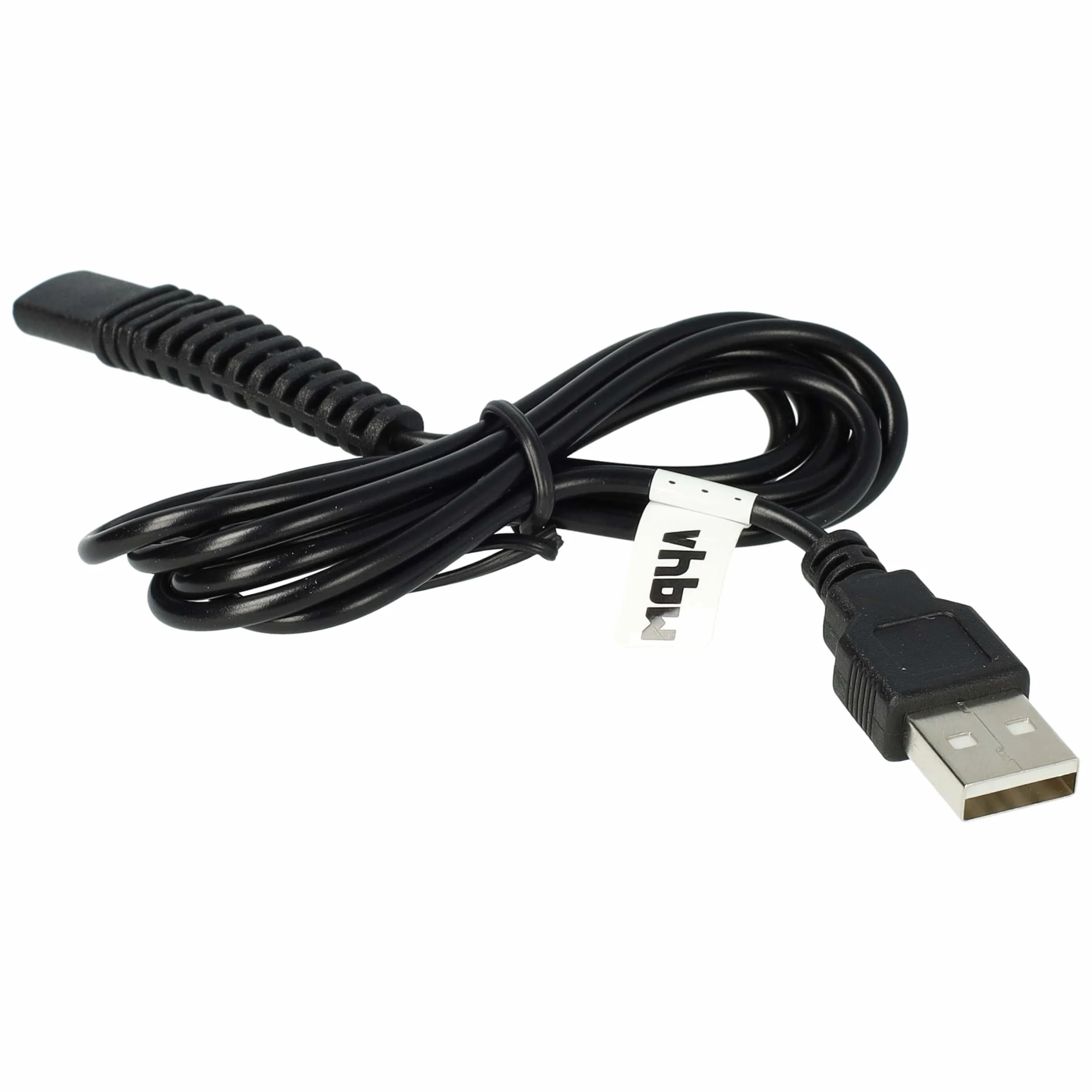 vhbw Kabel do ładowania kompatybilny z golarką Braun CoolTec CT2CC, CT2S, CT3CC, CT4CC, CT4S, CT5CC, CT6cc - kabel zasilający, 120 cm, czarny