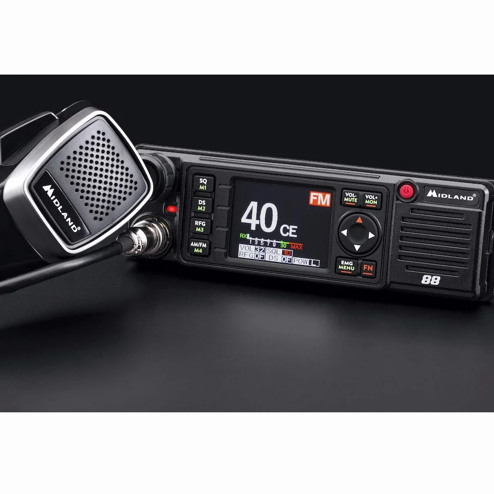 Midland C1435 Urządzenie Radiowe, Czarny, M-88