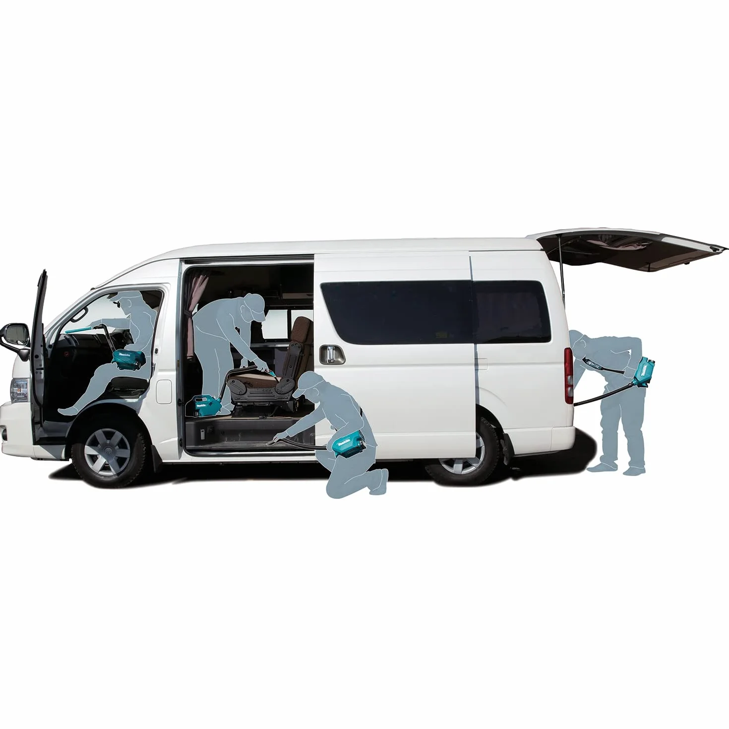 Makita CL121DZ Odkurzacz 12 V Max CXT 68 Decybeli