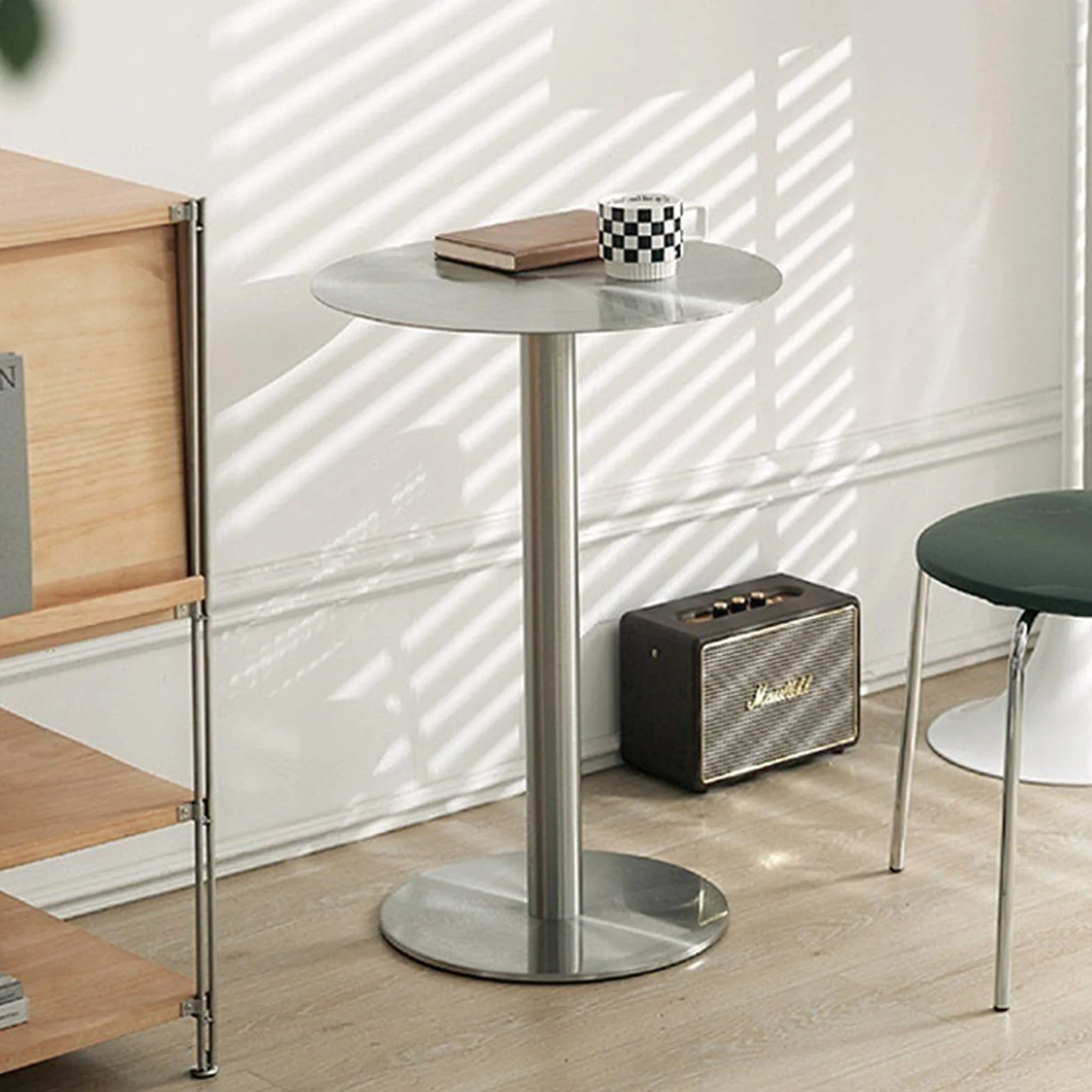 Stół bistro barowy ze stali nierdzewnej okrągły 40 cm 50 cm 60 cm