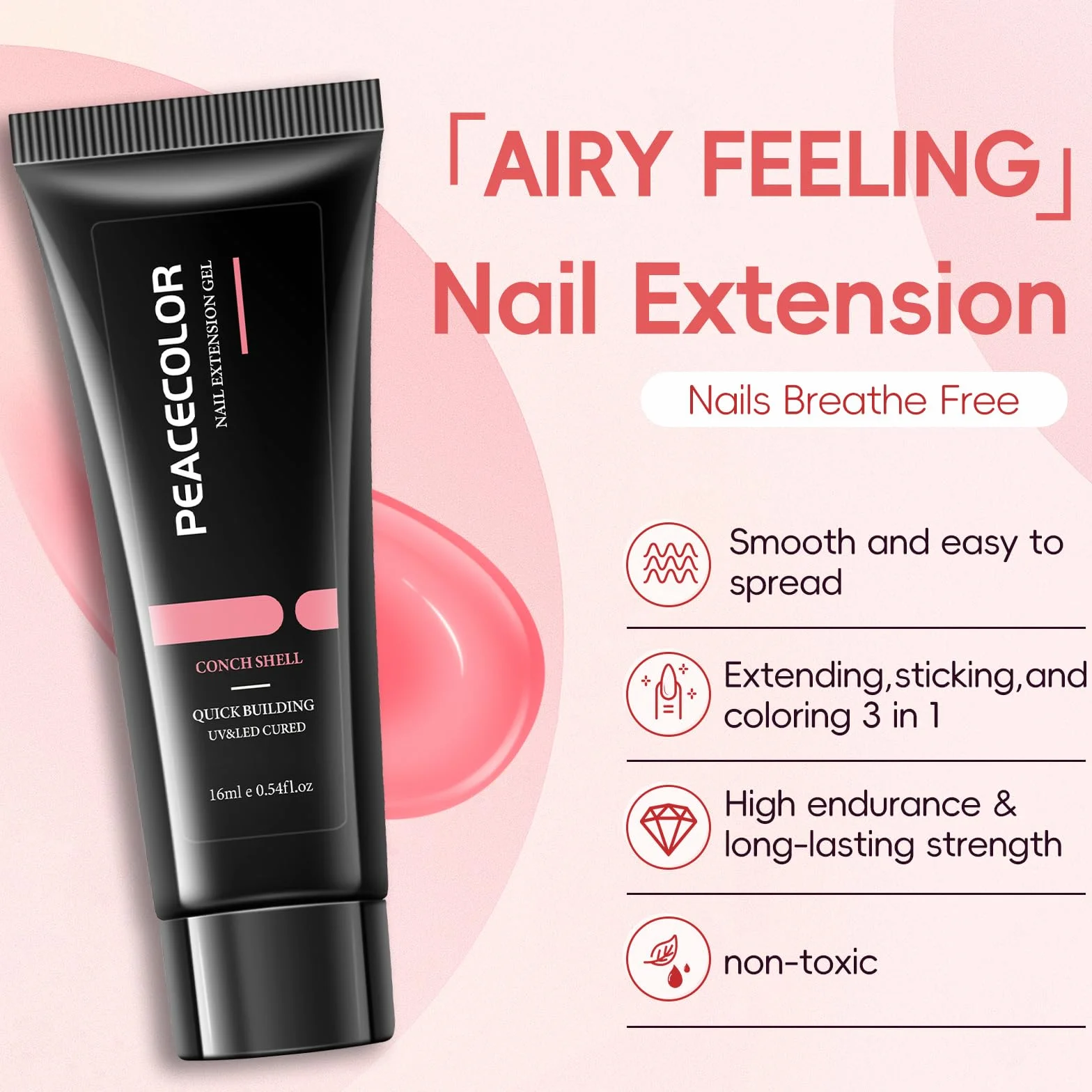 PEACECOLOR Poly Nail Gel zestaw do paznokci z lampą UV, 15 kolorów, zestaw 16 ml i slipsol Base Top Matte Coat paznokcie akrylowe do szybkiego przedłużania paznokci do samodzielnego wykonania