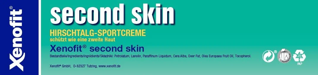 Xenofit Second Skin Hirschtalg-Sportcreme, 125 ml Kremowa