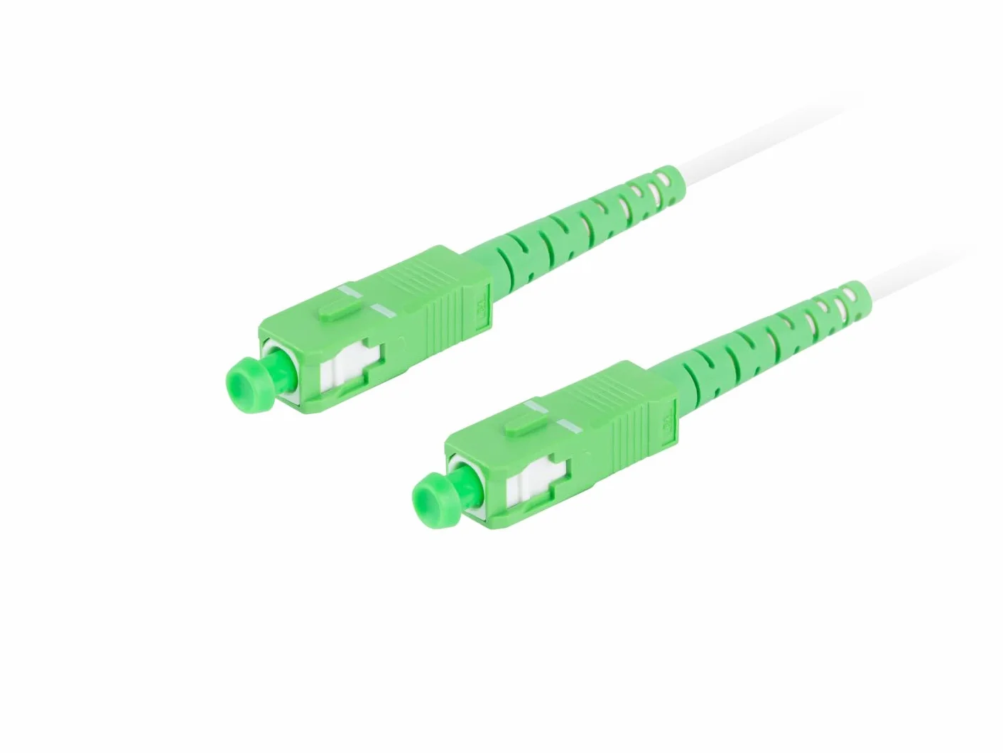 LATKA FIBRA 2,5M LANBERG MONO SC/APC-SC/APC SIMPLEX G657B3 BIAŁY