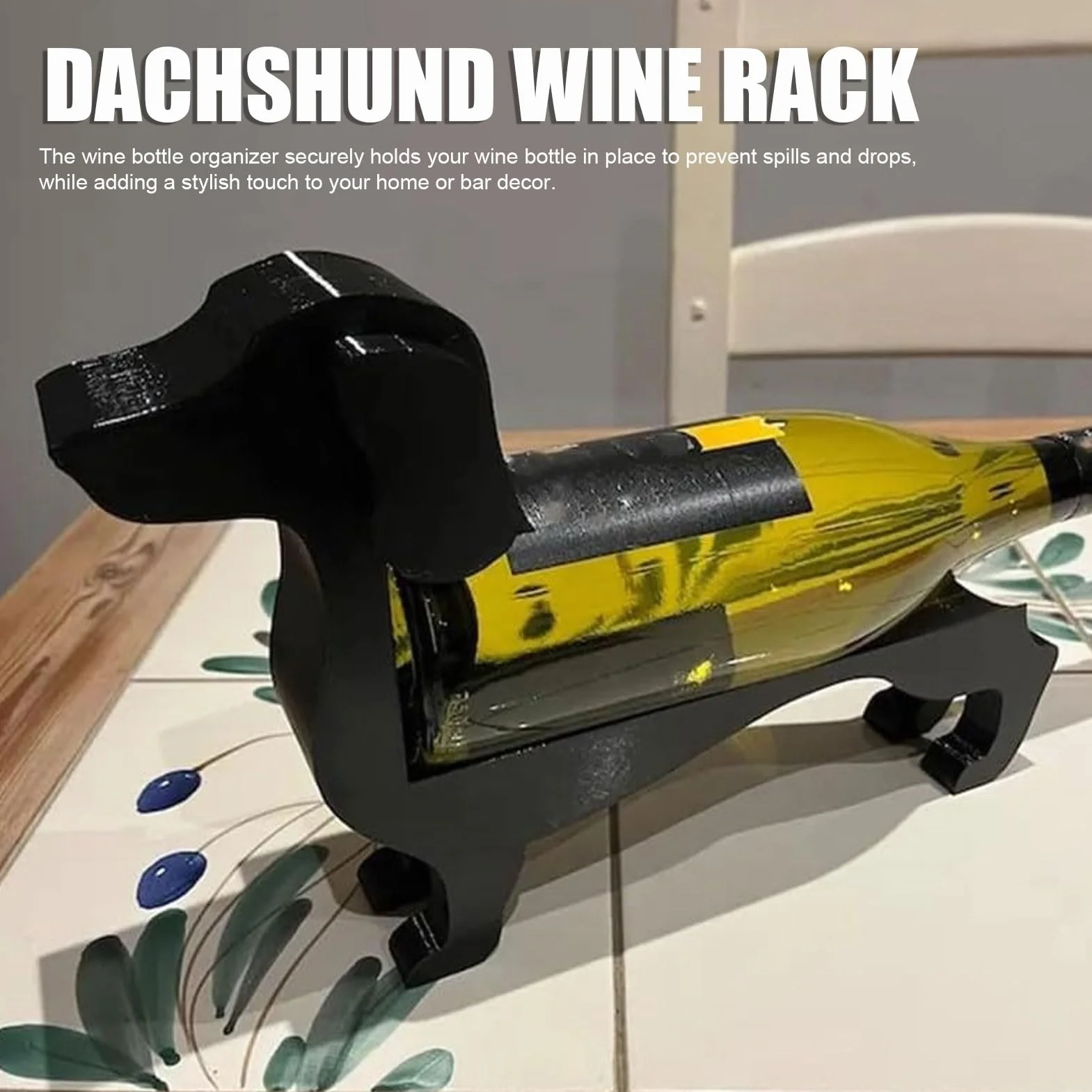 Stojak na wino Uchwyt na butelkę Jamnik Dekoracja Barowa