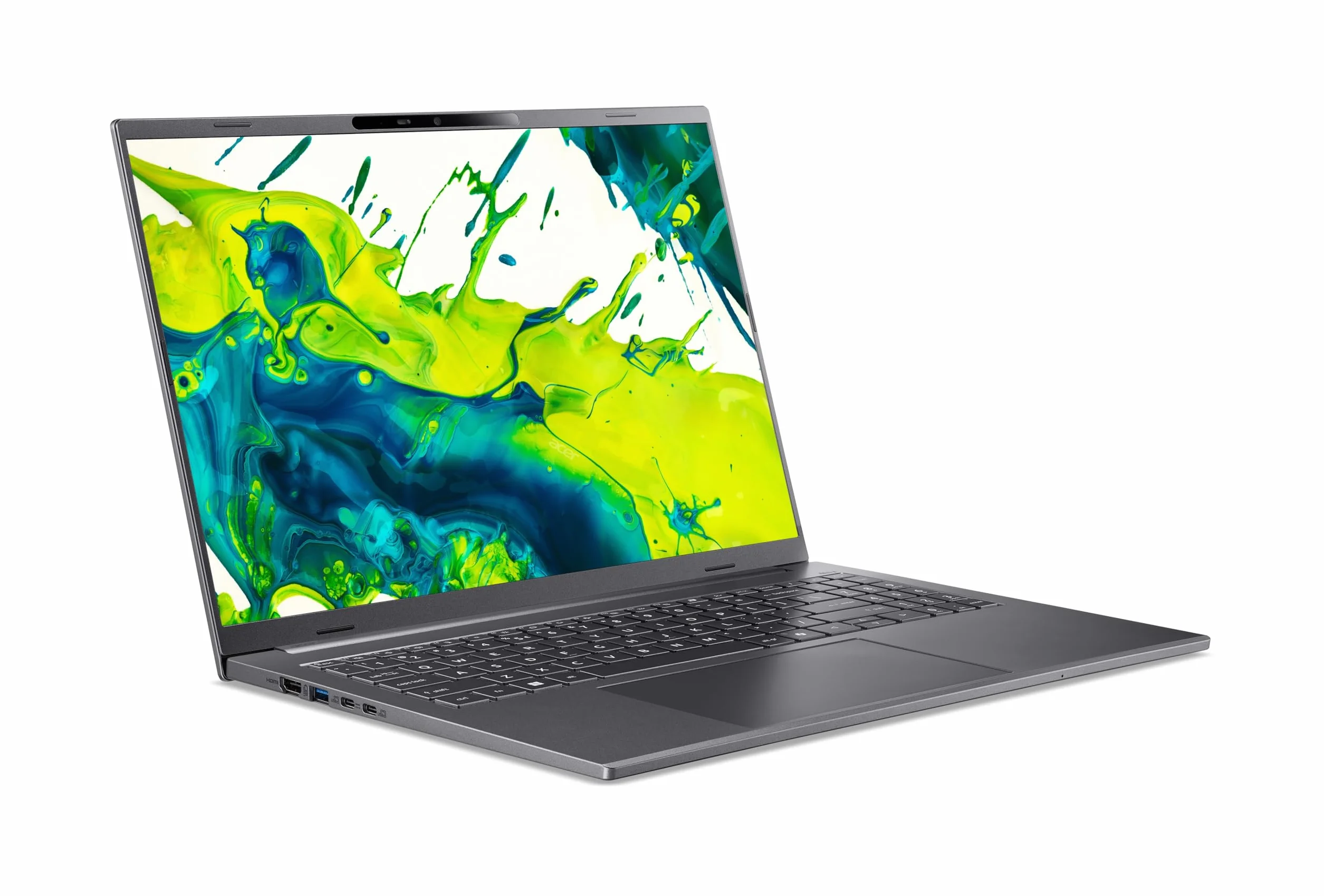 Acer Aspire 16 AI (A16-11M-X1CW) AI laptop, Copilot+ PC, wyświetlacz 16" WUXGA IPS 120 Hz, Qualcomm Snapdragon X X1-26-100, 16 GB RAM, 512 GB SSD, Qualcomm Adreno GPU, Windows 11, układ QWERTZ
