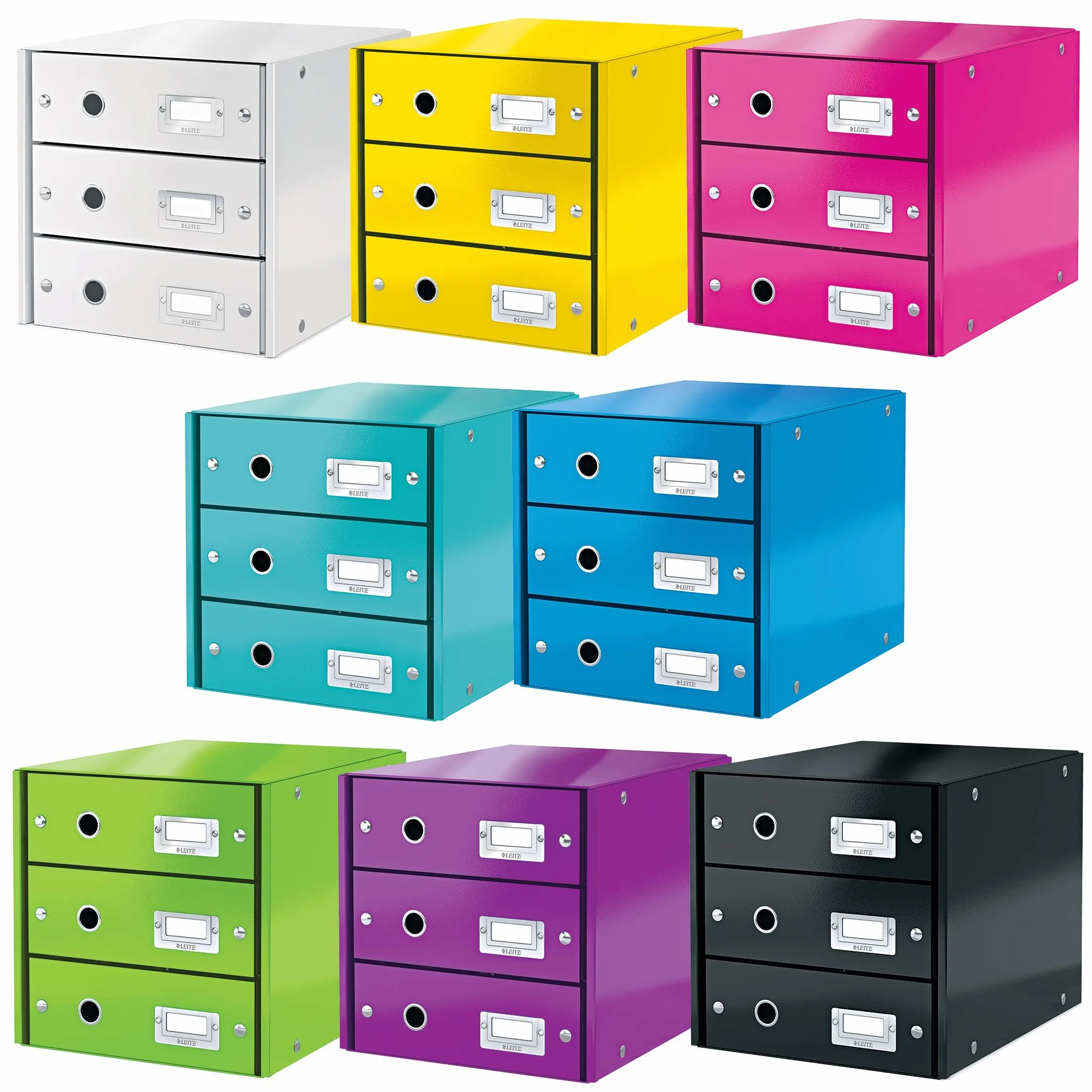 Leitz Szafka szufladowa 3 szuflady A4 Click and Store Range czarna