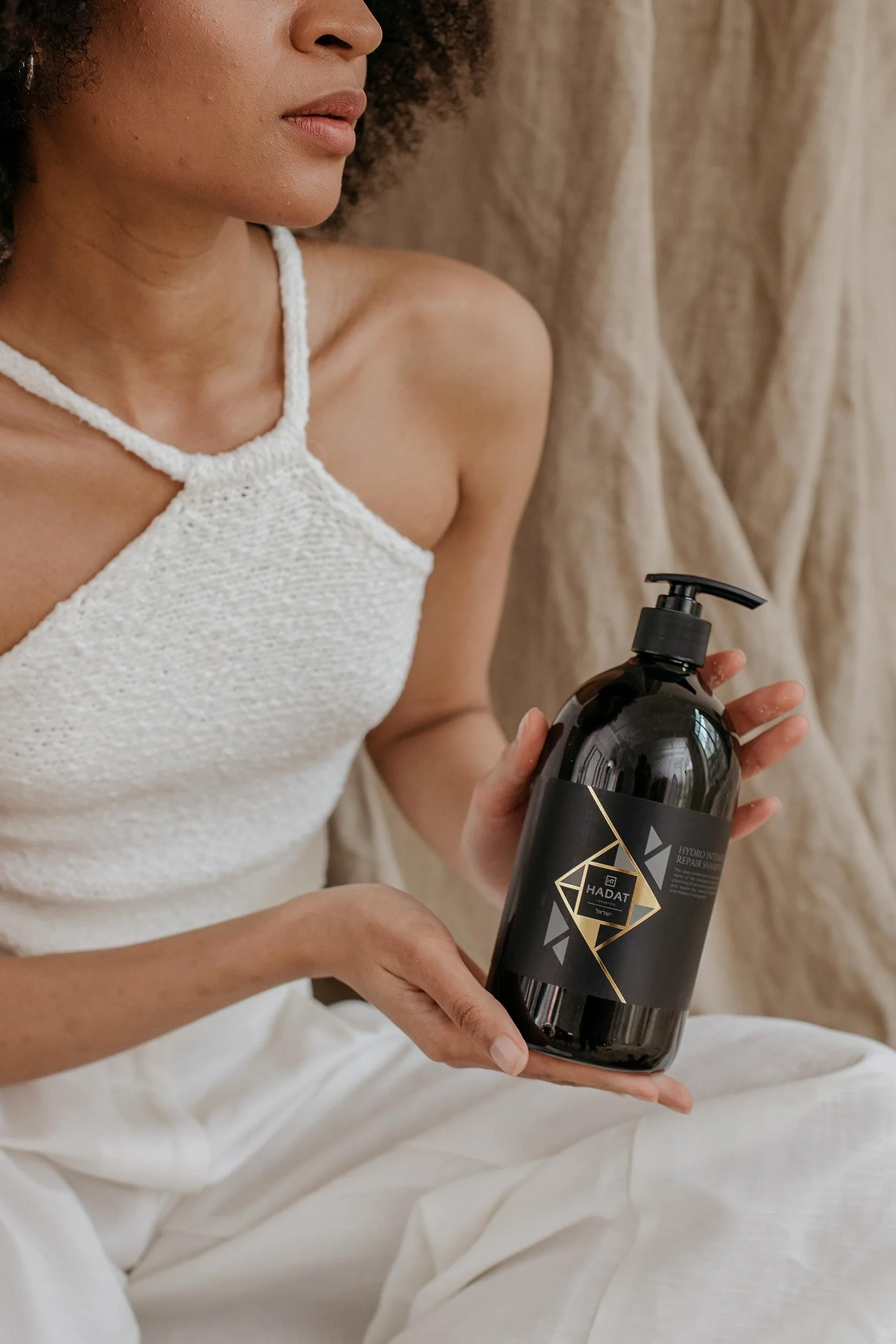 HADAT Cosmetics hydro Intensywny szampon do naprawy szamponu (800 ml): naturalne nawilżenie i siła. Głębokie nawilżenie włosów, regenerujące bardzo zniszczone i suche włosy